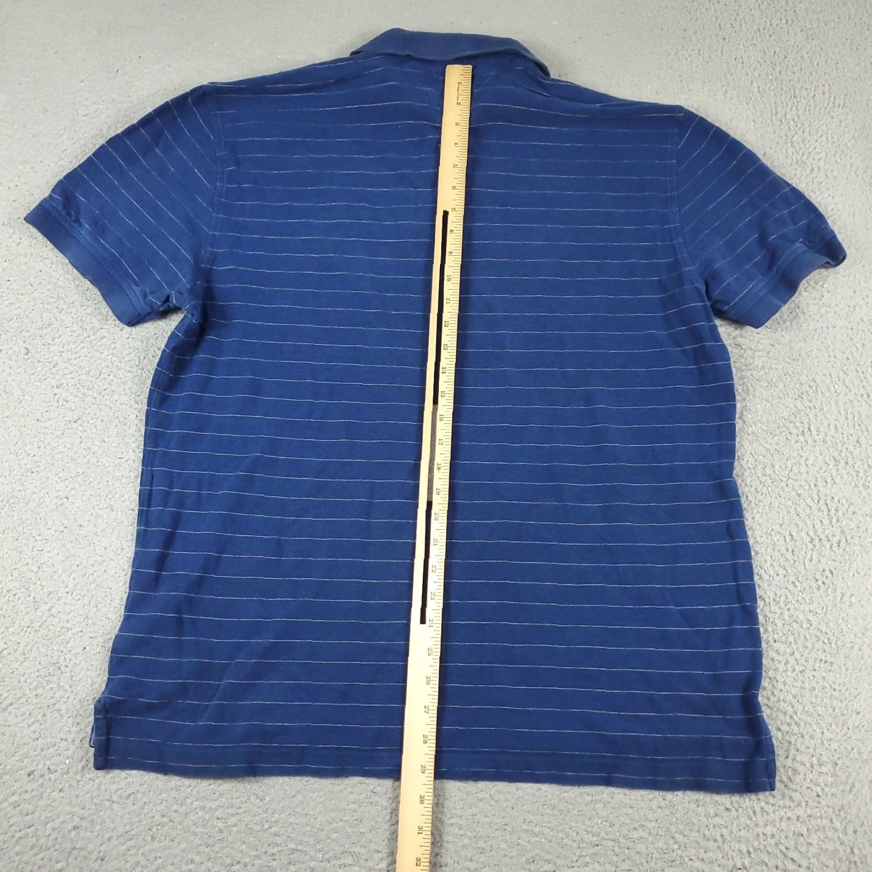 Tommy Hilfiger Tommy Hilfiger Polo Shirt Mens XL Blue Striped Casual Short Sleeve Preppy Classic Size US XL / EU 56 / 4 - 4 Thumbnail