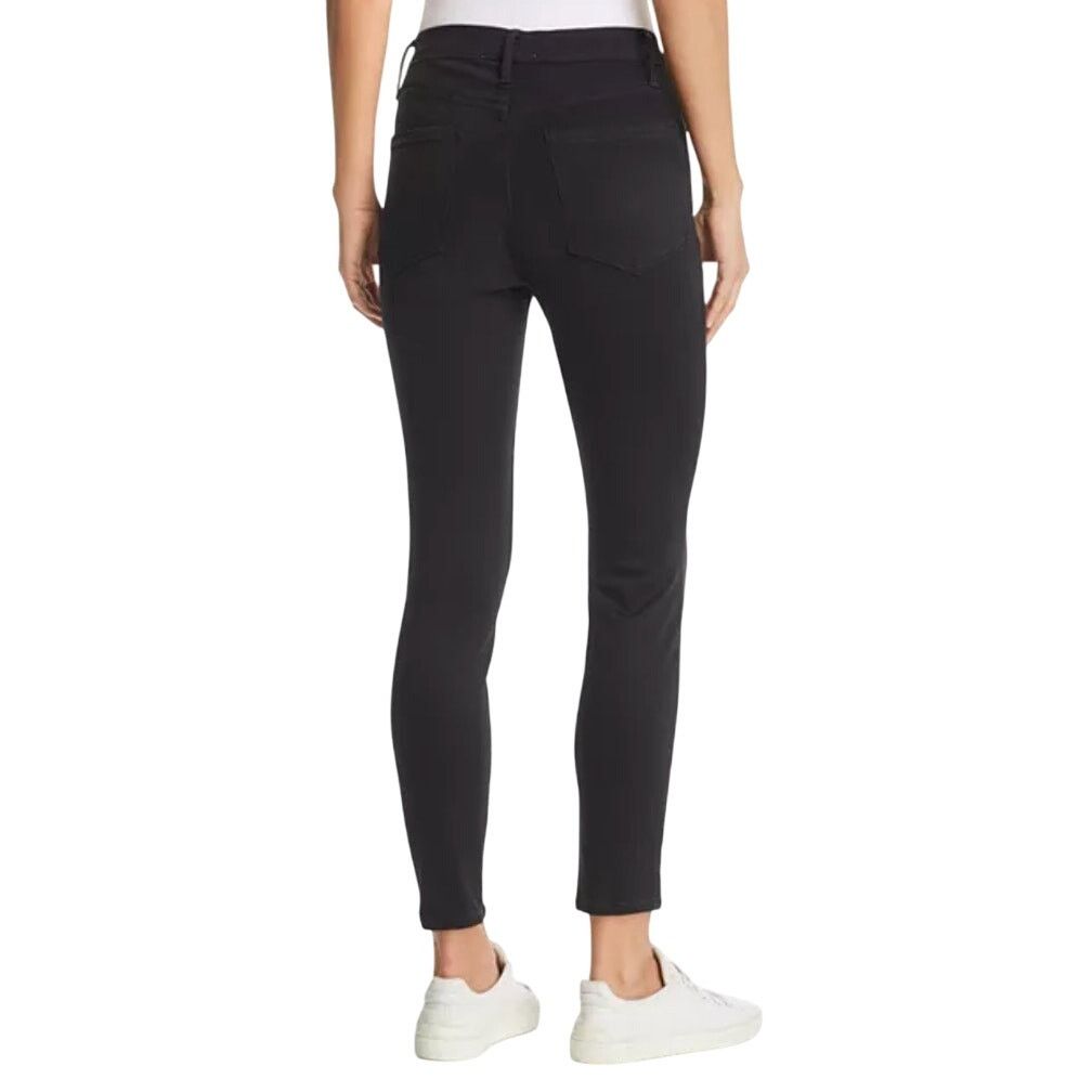Frame Frame Ali High Rise Cigarette Jeans in Noir, Size 24 Size 24" / US 00 / IT 34 - 2 Thumbnail