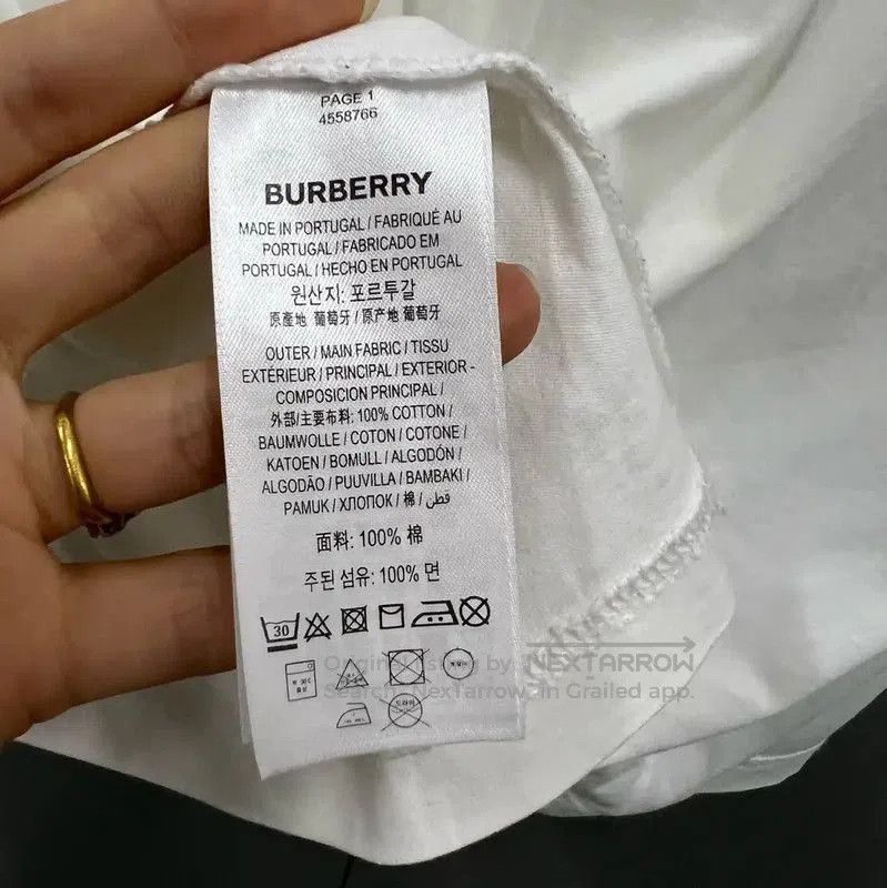 Burberry Burberry Summer White Cotton Logo T. Size US S / EU 44-46 / 1 - 3 Thumbnail