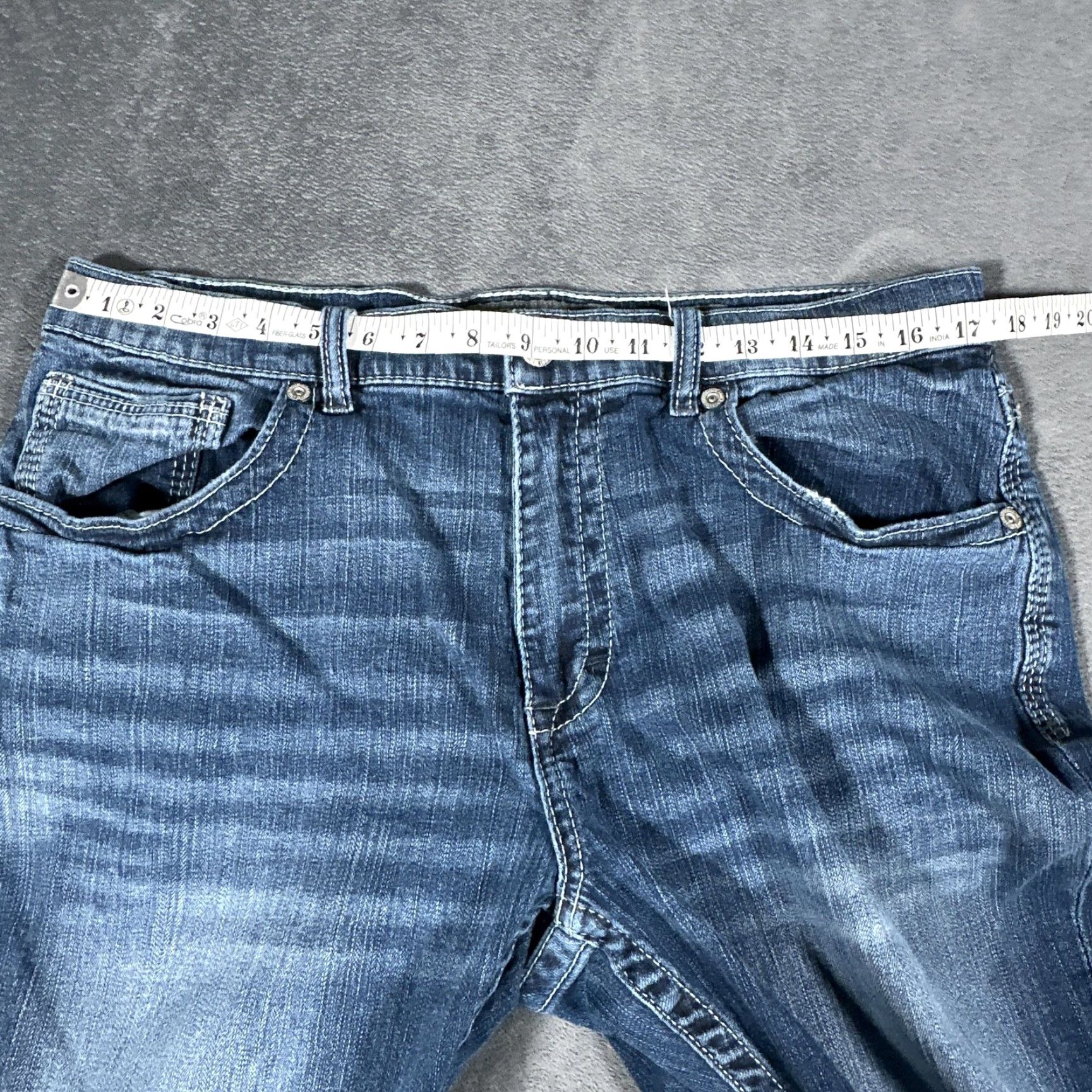 BKE BKE Tyler Jeans Mens 36x33 Blue Medium Wash Straight Leg Stretch Denim Pants Size US 36 / EU 52 - 7 Thumbnail