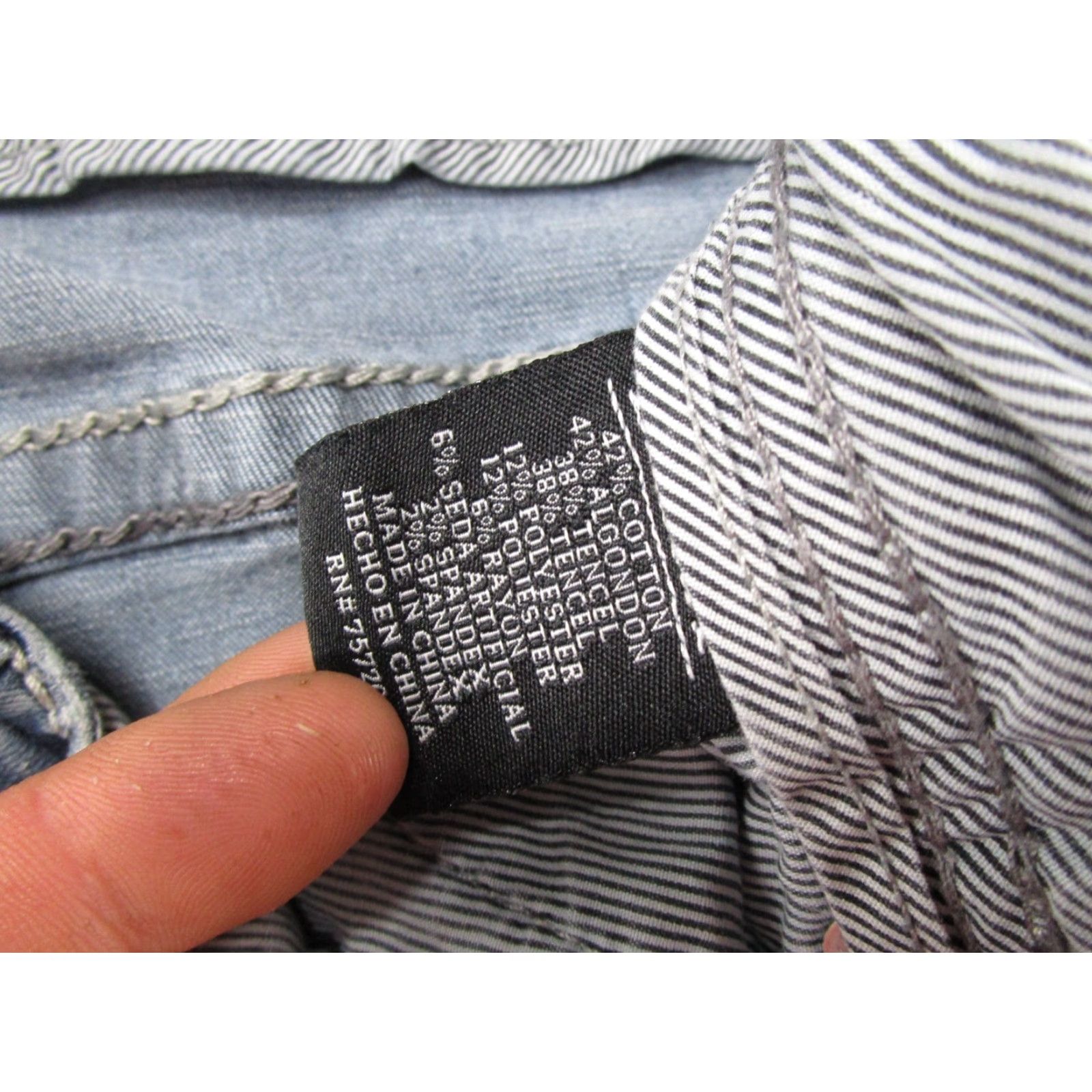 Buckle Black VINTAGE Buckle Black Fit No. 9 Straight Jeans Men's Size 30R Distressed Stretch Denim Size US 30 / EU 46 - 6 Thumbnail