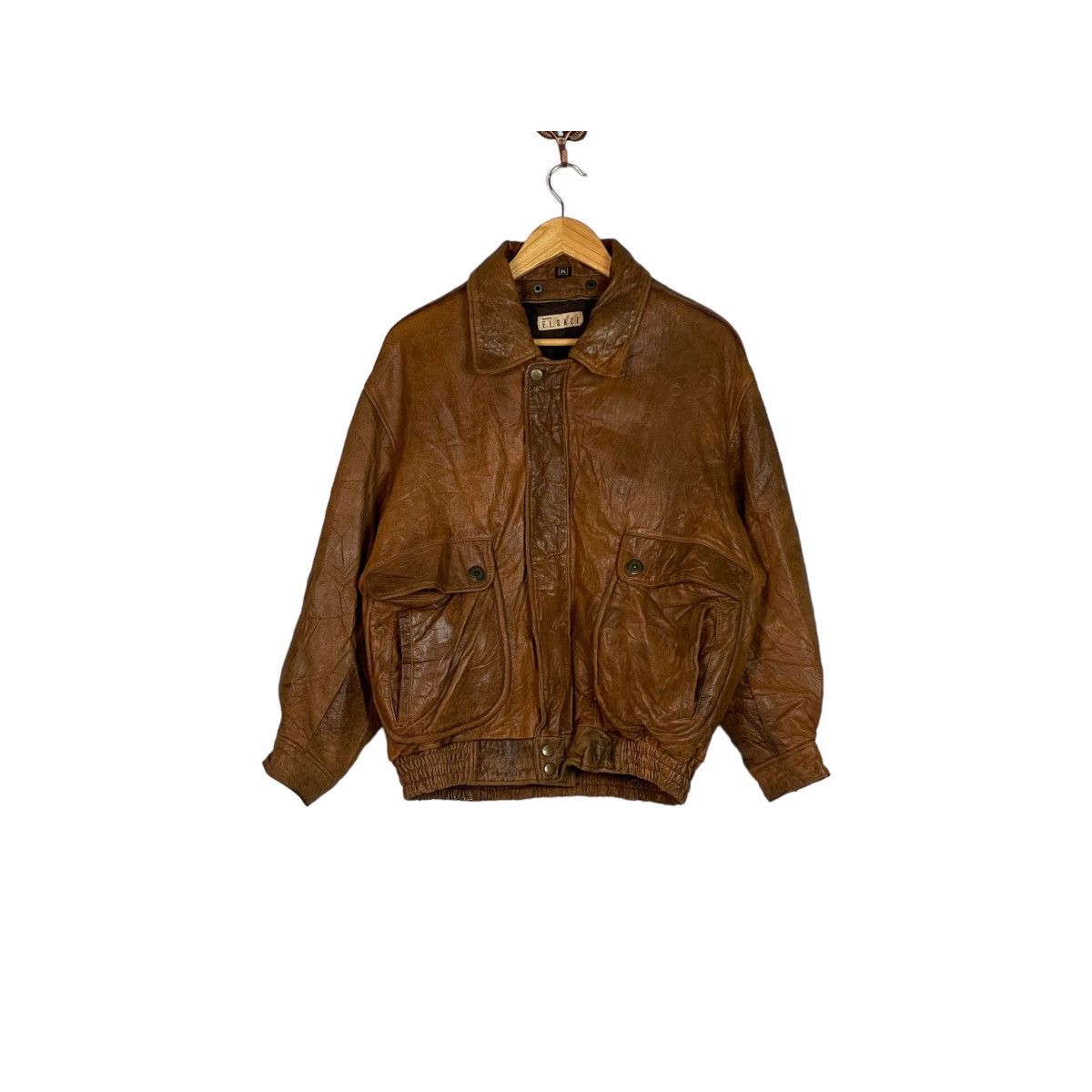 Genuine Leather Men Elsace Bikers Leather Jacket Size US M / EU 48-50 / 2 - 1 Thumbnail
