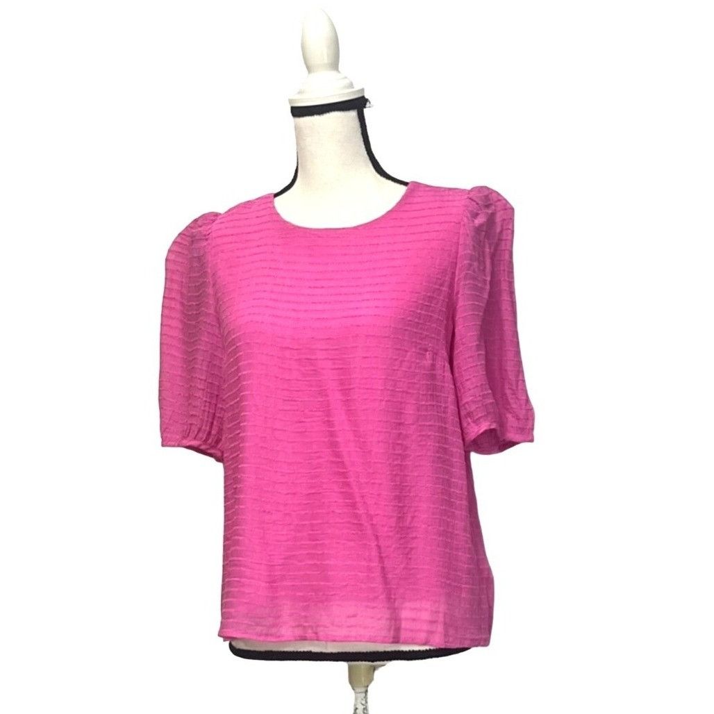 Other Vero Moda VMALMA O-neck Textured Blouse, Pink, Sz. S Size S / US 4 / IT 40 - 2 Thumbnail