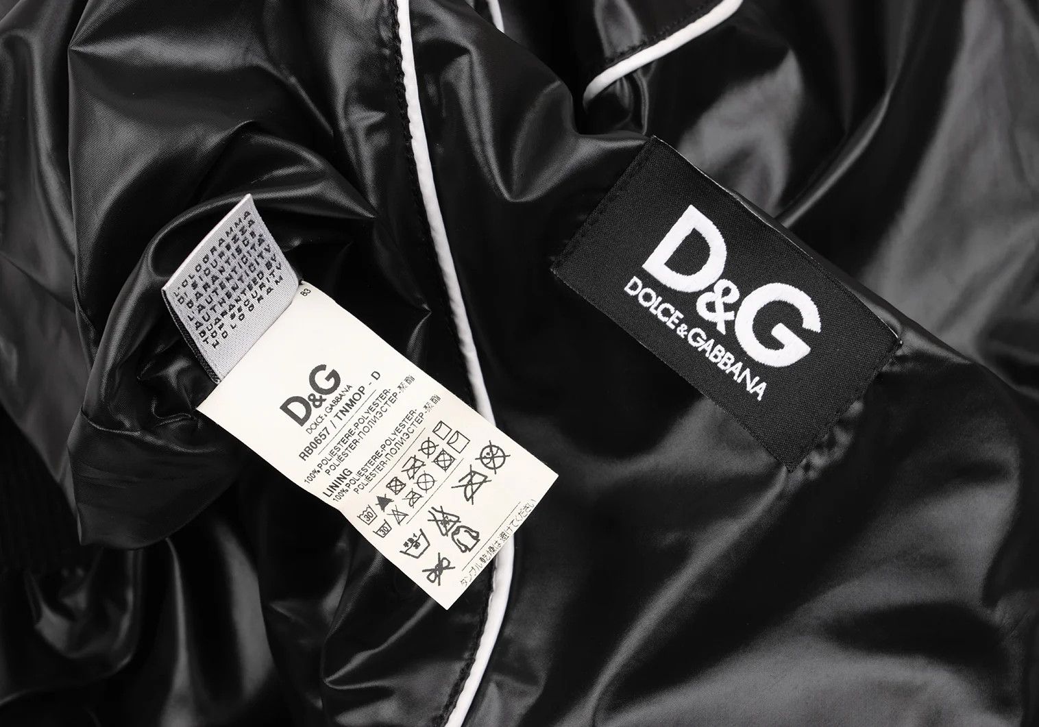 Polyester Zip Pocket Blouson in Black, Size 46
