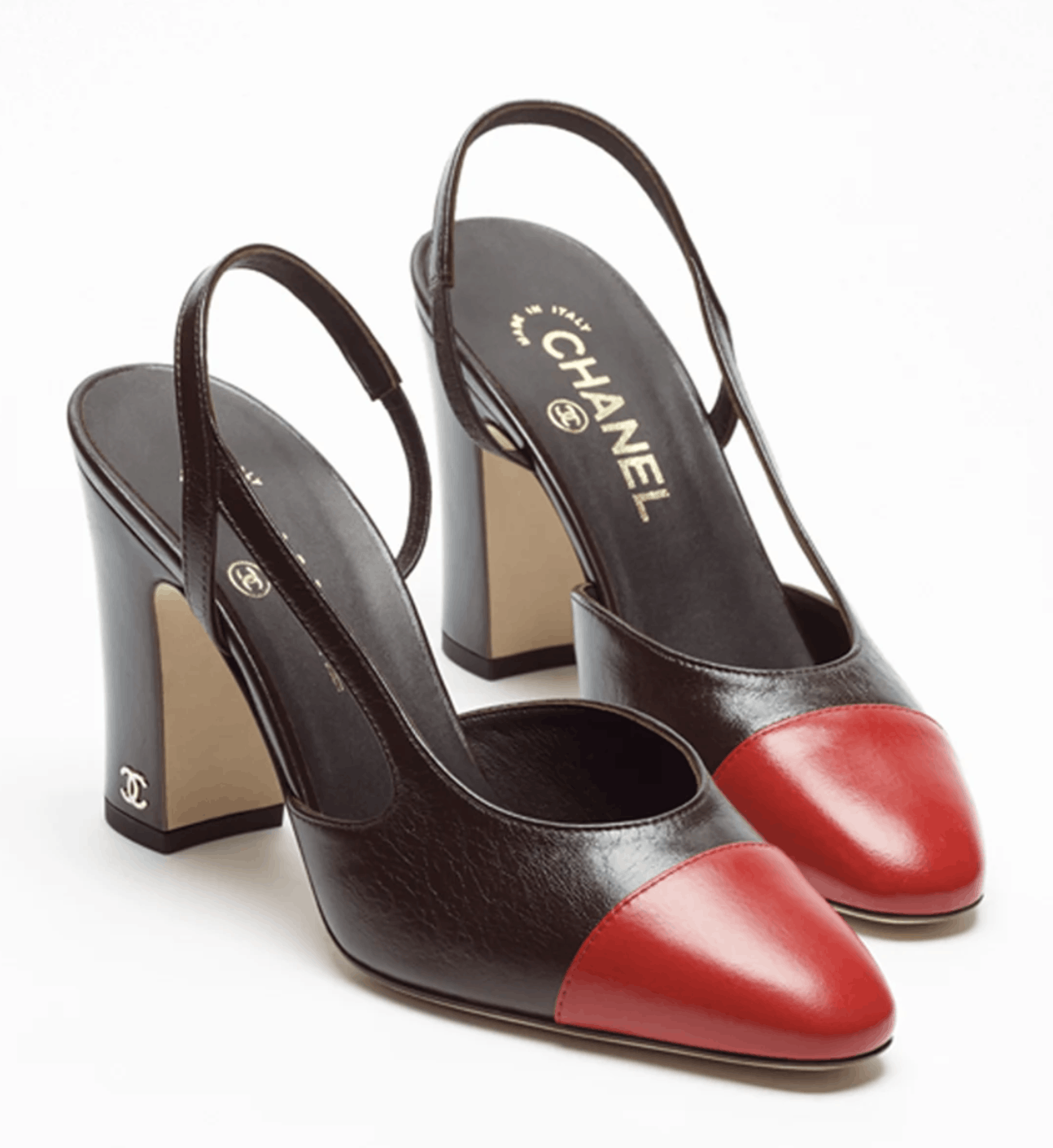 Chanel 26S Blazy Red CC Coco Sling Slingback Block Heel Pump 41c Size US 11 / IT 41 - 3 Thumbnail