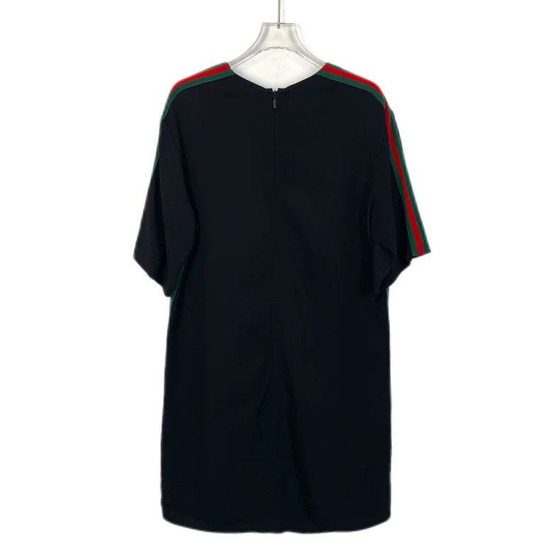 Gucci GucciBlack side striped webbing round-neck zipper short-sle Size XXS / US 00 / IT 34 - 2 Thumbnail