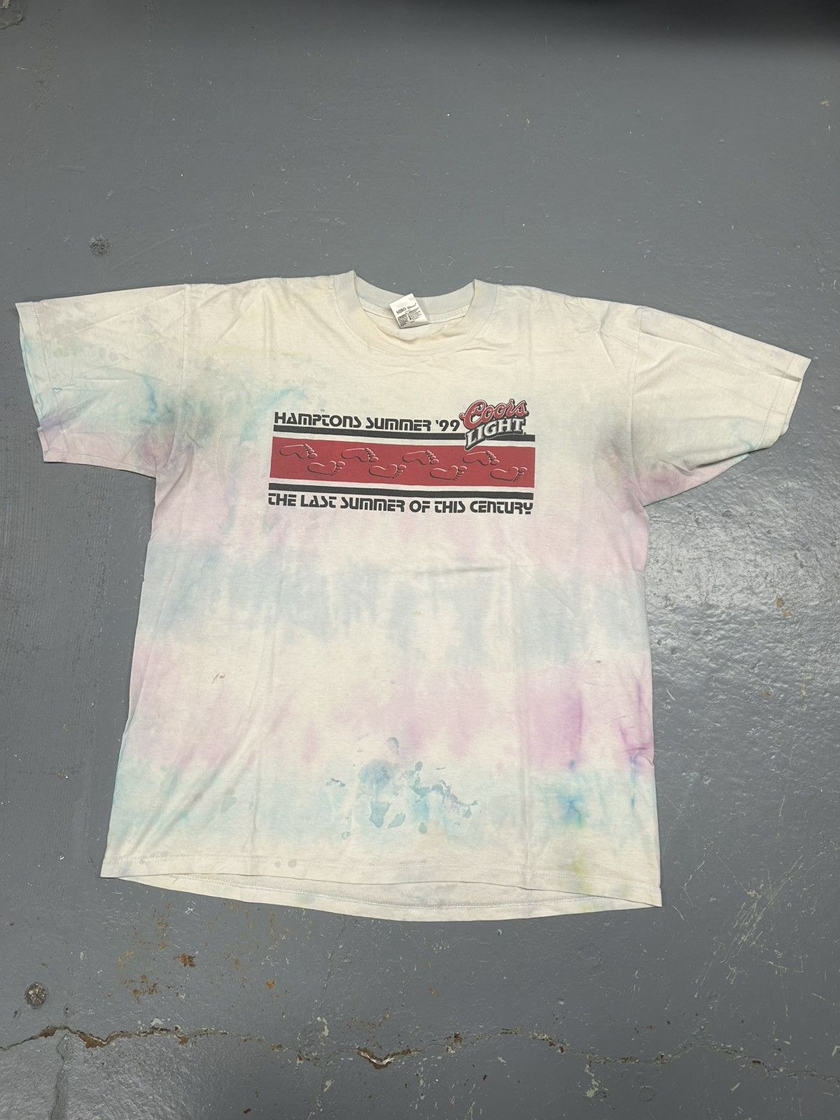 Vintage Crazy vintage 90s tye dye coors party graphic tee shirt y2K Size US XL / EU 56 / 4 - 1 Thumbnail