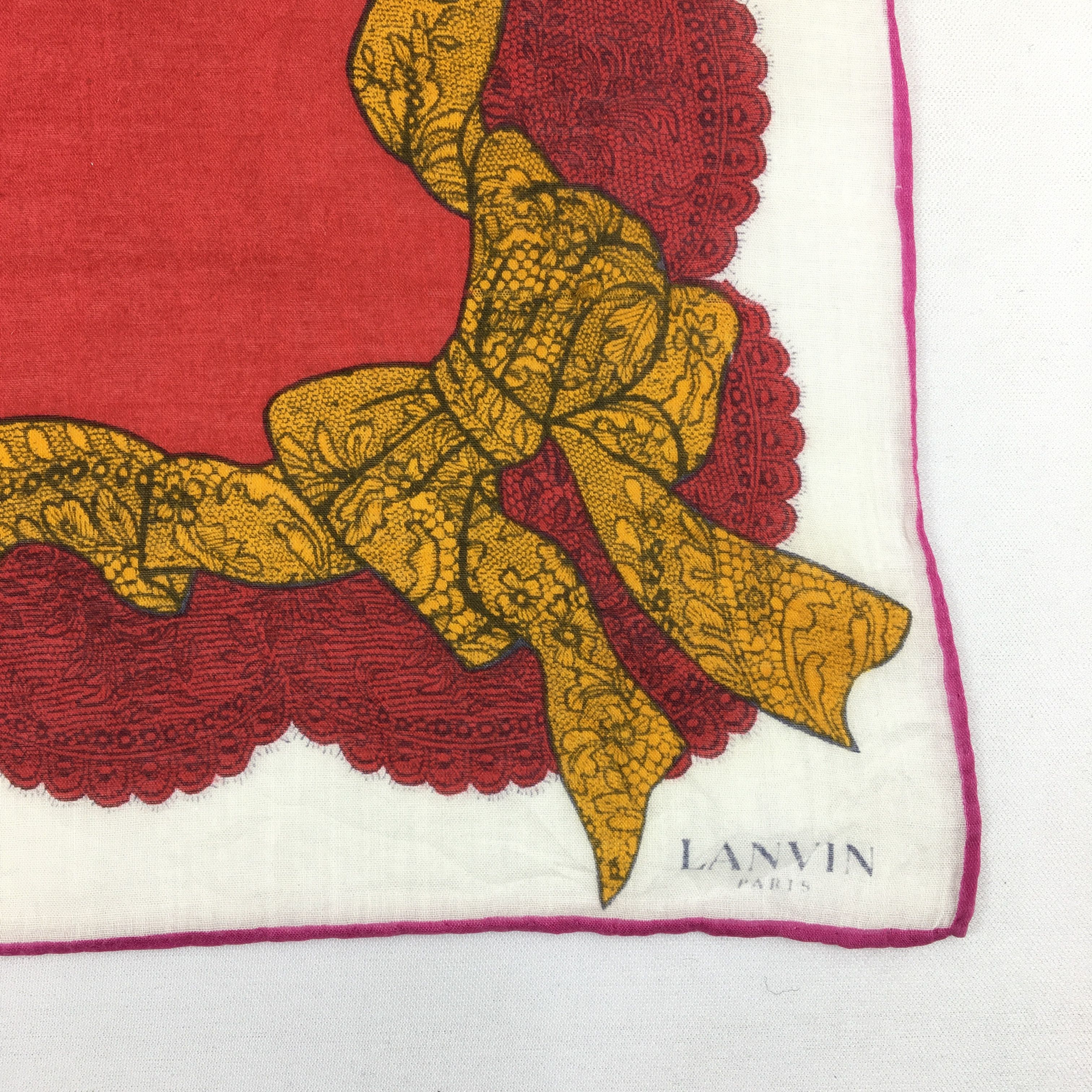 Lanvin Vintage Lanvin Handkerchief Neckerchief Ribbon Bandana Size ONE SIZE - 3 Thumbnail