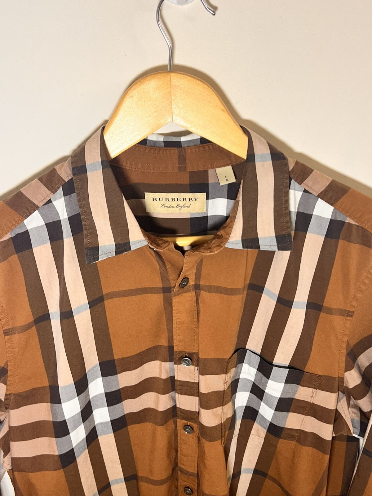 Burberry Burberry London England Shirt Size US L / EU 52-54 / 3 - 4 Thumbnail