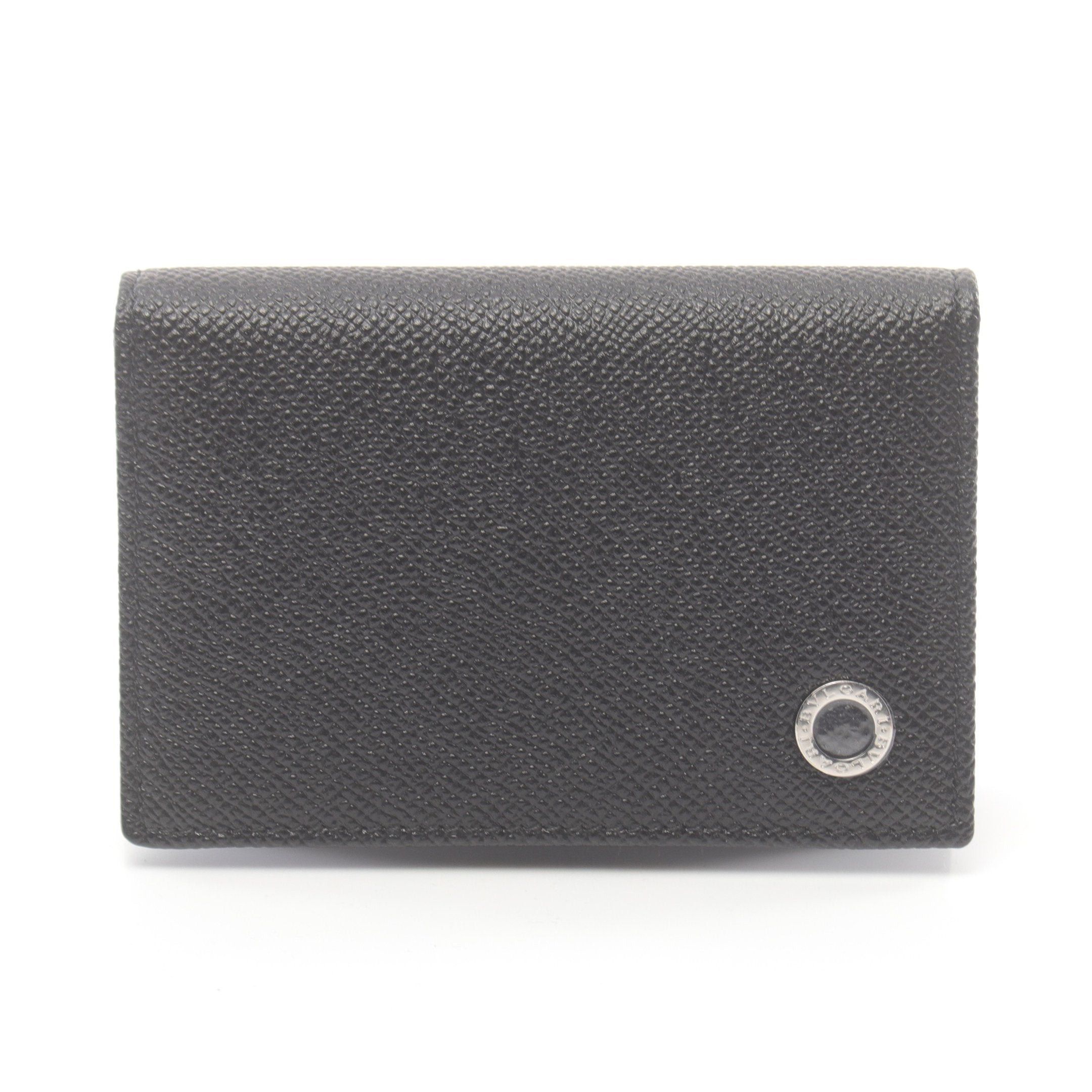 Bvlgari Bvlgari Bulgari Man Card Case Name Holder Leather Black Size ONE SIZE - 1 Thumbnail