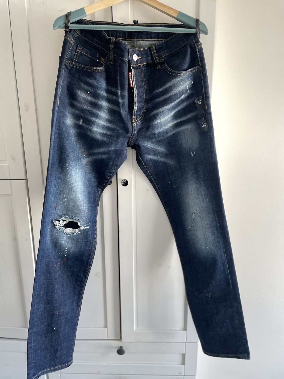 image of Dsquared2 Cool Guy Jeans in Navy, Men's (Size 32)