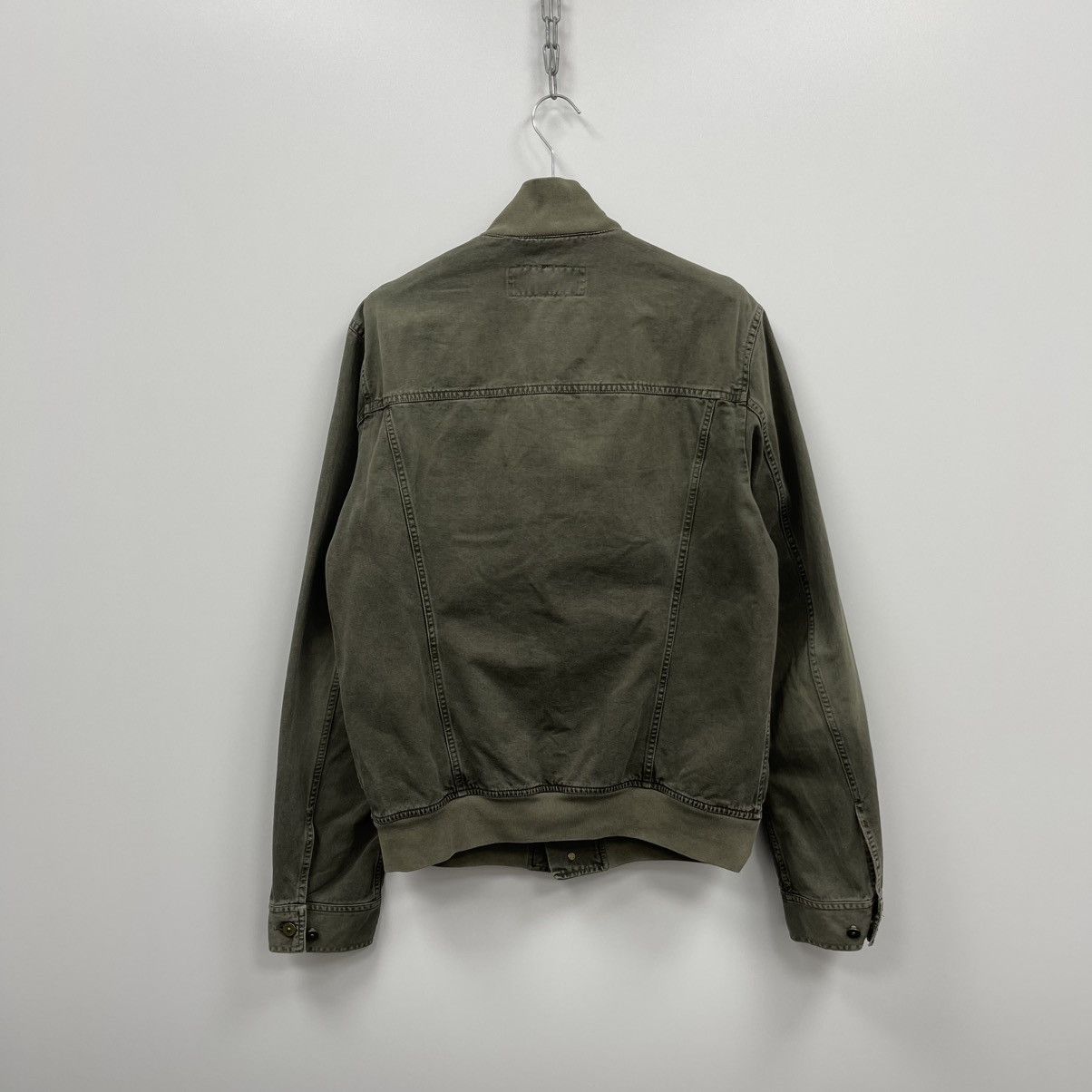 Dolce & Gabbana Dolce & Gabbana Distressed Cotton Faded Vintage Jacket Green Size US M / EU 48-50 / 2 - 3 Thumbnail