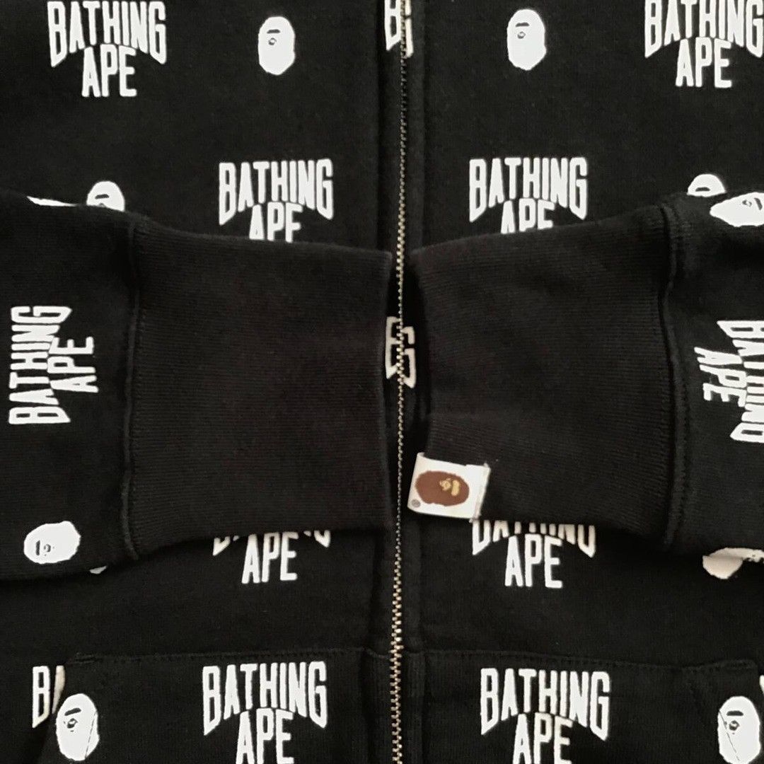 Bape BAPE LOGO Monogram full zip hoodie a bathing ape Size US S / EU 44-46 / 1 - 5 Thumbnail