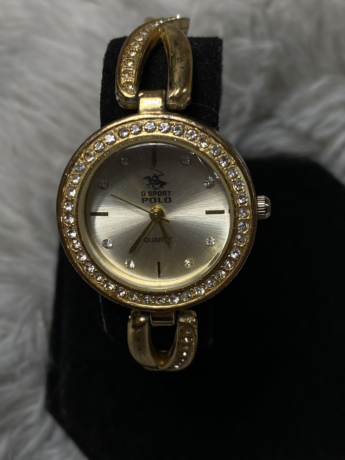 Japanese Brand × Jewelry × Vintage G Sport Polo Gold-Tone Watch with Crystal Accents Size ONE SIZE - 4 Thumbnail