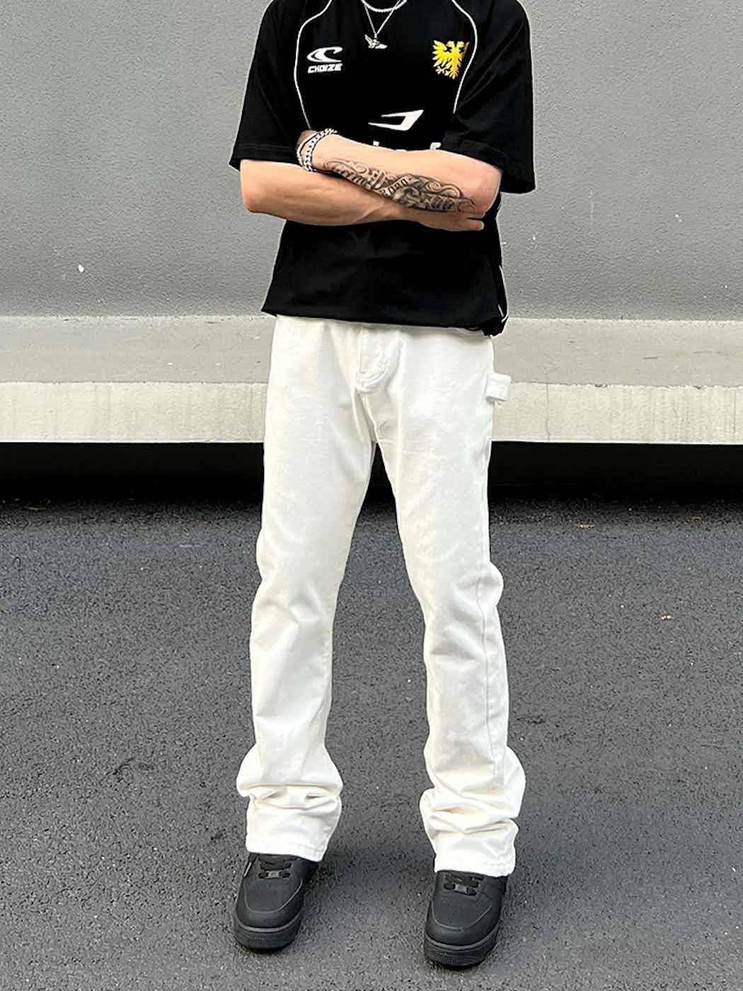 Designer × Jean × Vintage urban outdoor sports carpenter yuppie flared jeans Size US 32 / EU 48 - 3 Thumbnail