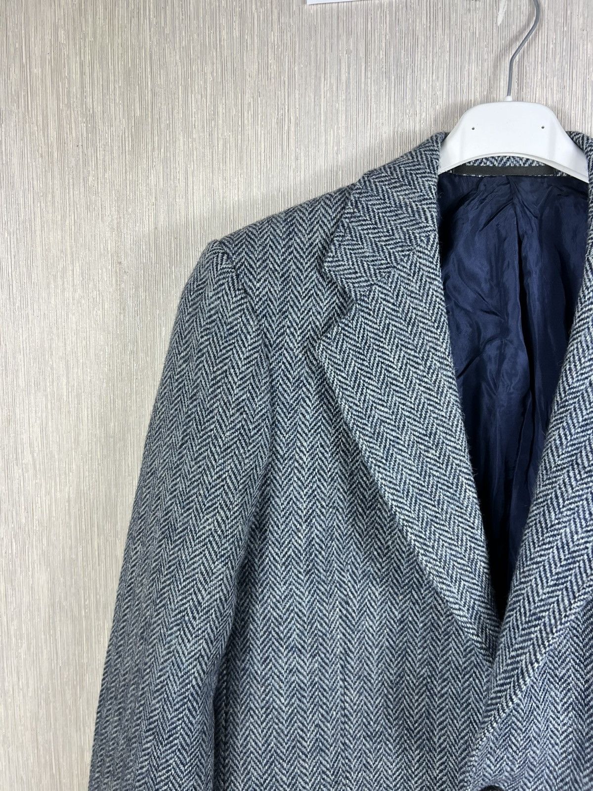 Harris Tweed Vintage 60s Schlasbergs Harris Tweed wool blazer jacket Size US L / EU 52-54 / 3 - 4 Thumbnail