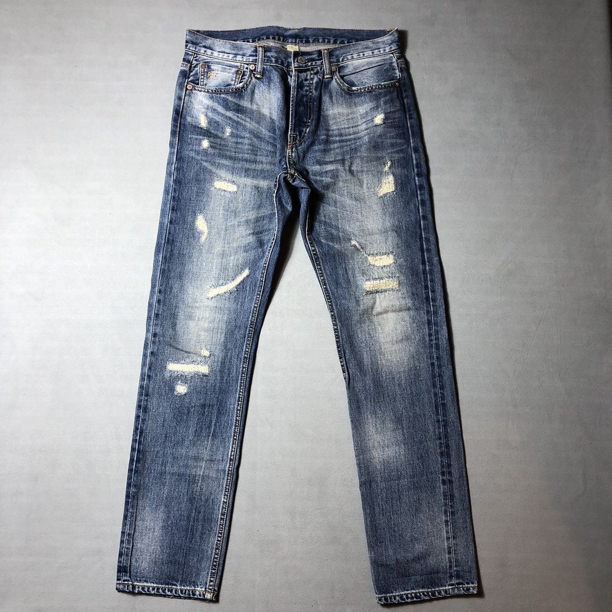 RRL Ralph Lauren Rrl Ralph Lauren Slim Fit Selvedge Jeans Size US 33 - 1 Thumbnail