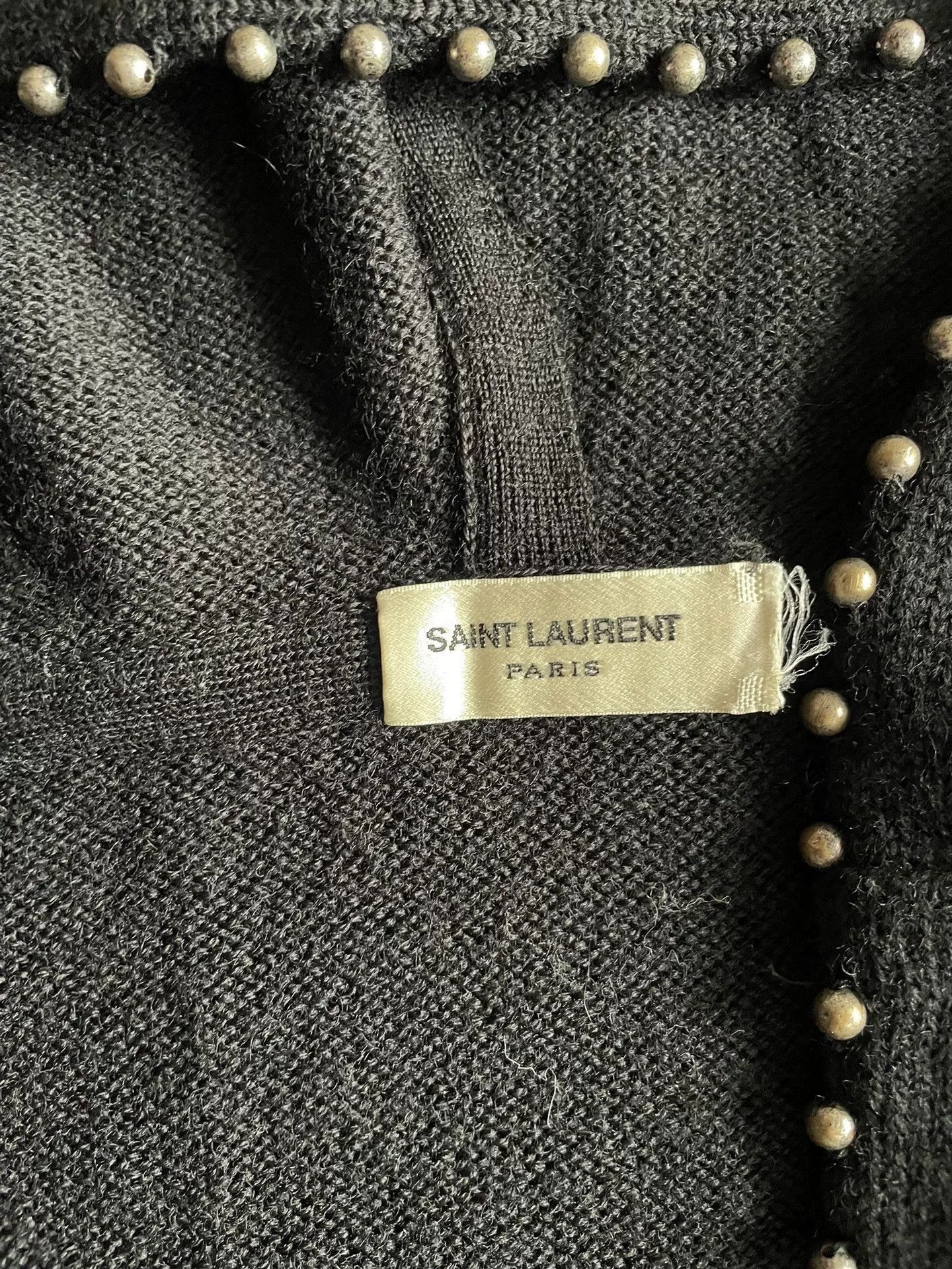 Saint Laurent Paris saint laurent heart studded cardigan. Size S / US 4 / IT 40 - 3 Thumbnail