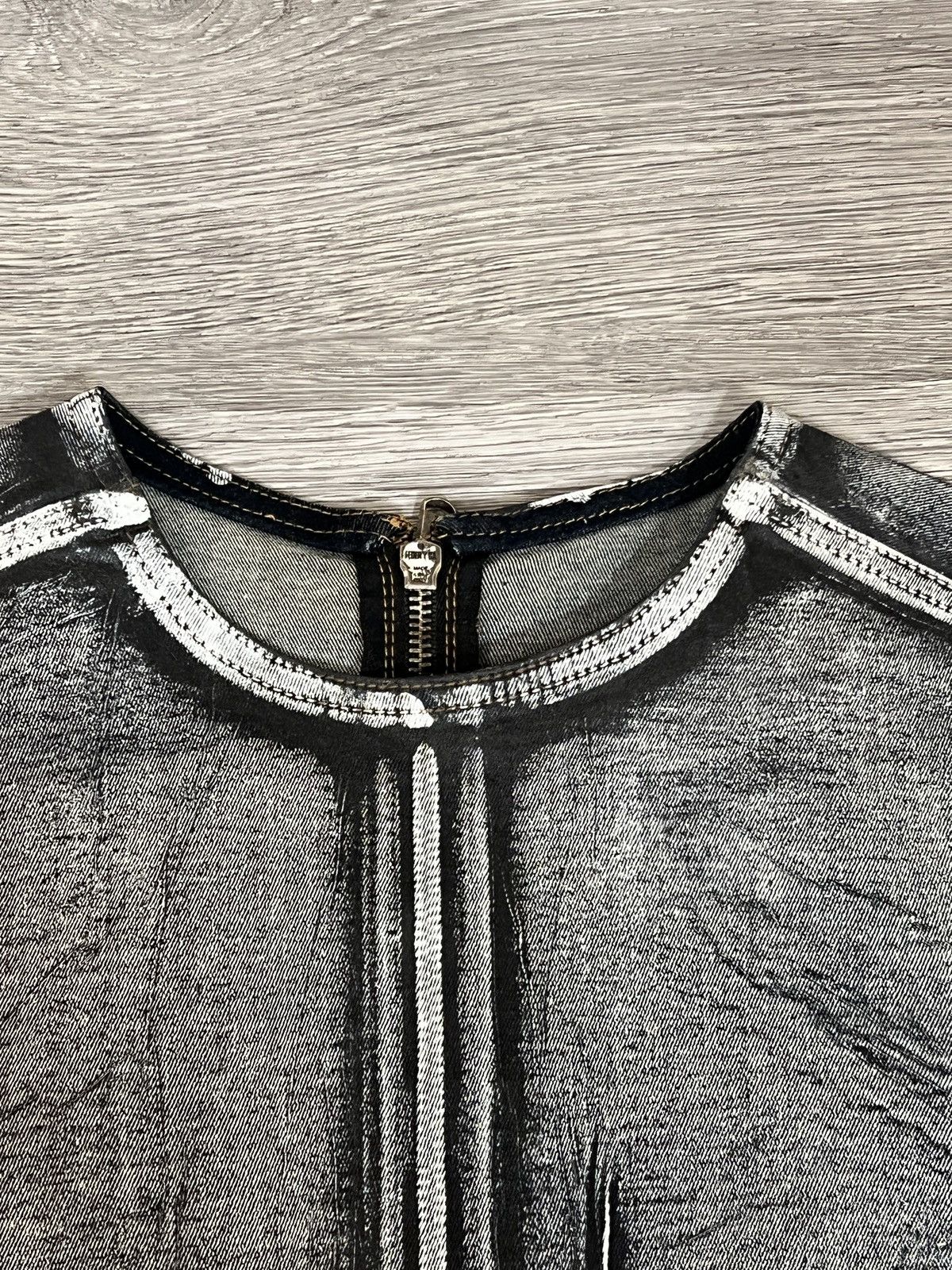 McQ Alexander McQueen Alexander McQueen Denim Short Sleeve Zip-up Jacket Prototype Size S / US 4 / IT 40 - 10 Thumbnail
