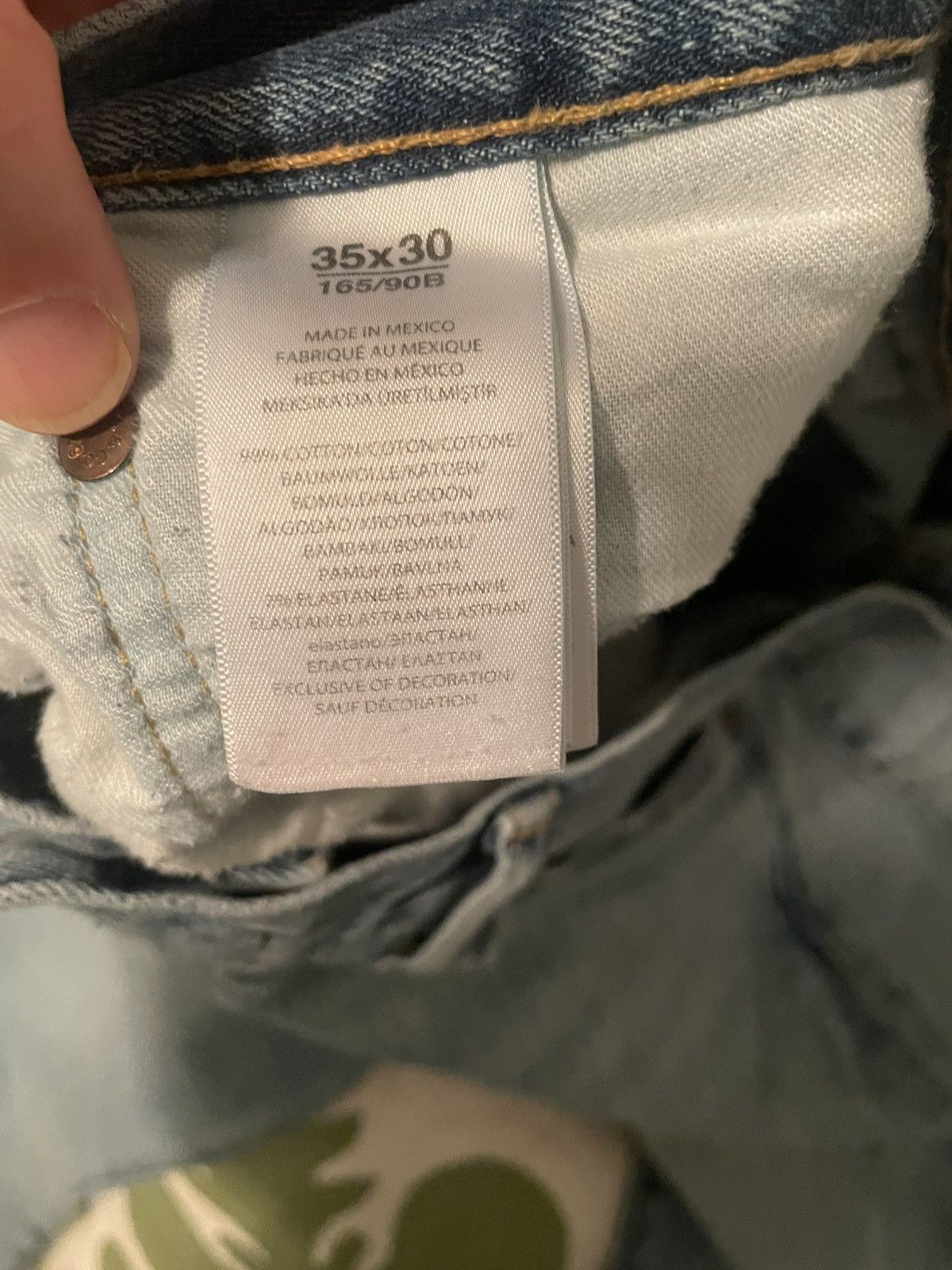 Polo Ralph Lauren 5 pocket washed denim Size US 35 - 3 Thumbnail