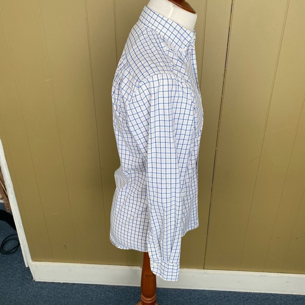 George George men S 34-36 button down checker print dress shirt Size US S / EU 44-46 / 1 - 4 Thumbnail