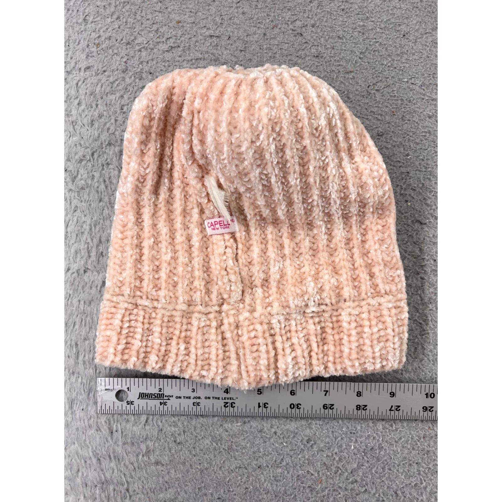 Vintage Capelli New York Beanie Toque Womens One Size Pink Knit Poly Blend Ski Pom Cap Size ONE SIZE - 6 Thumbnail