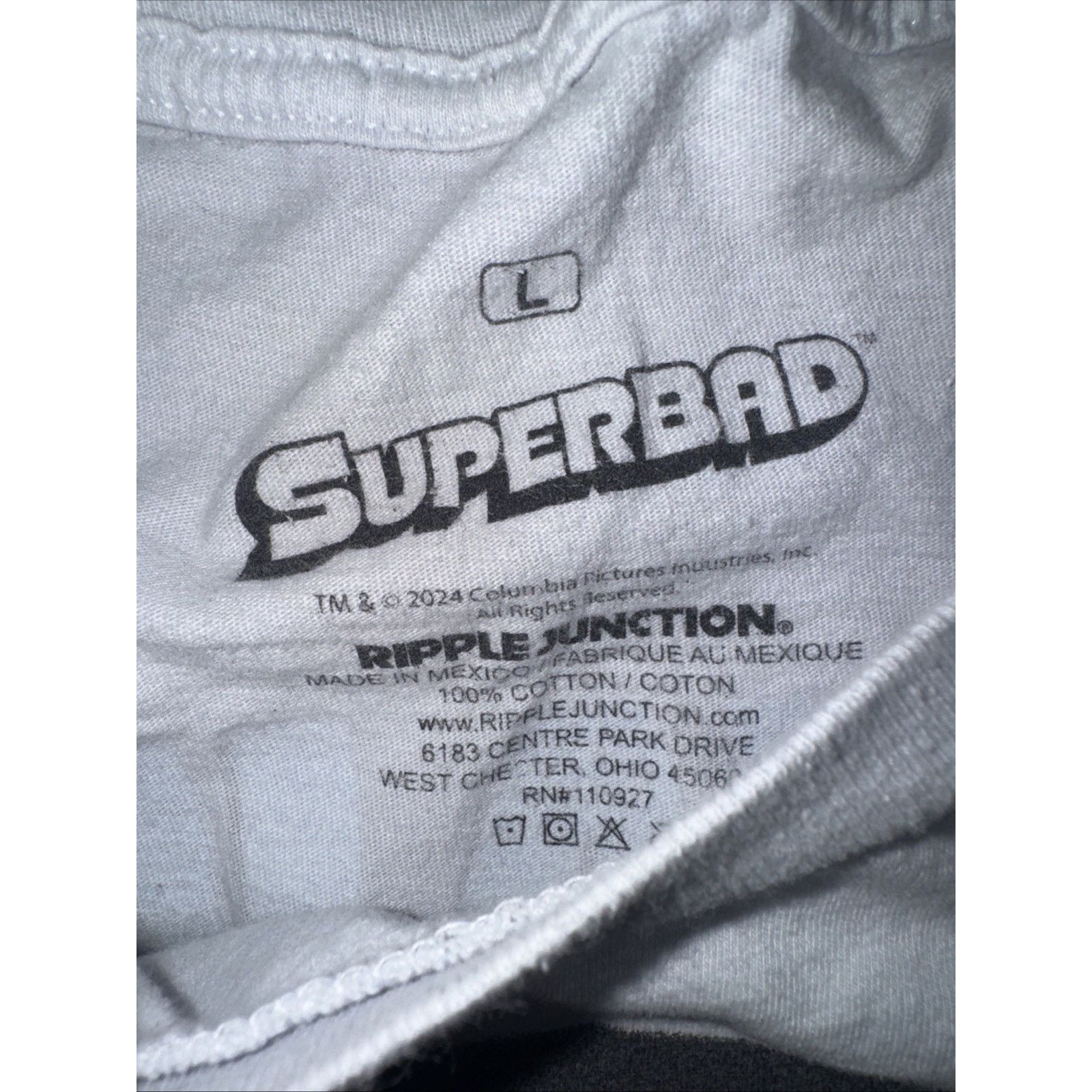 Band Tees × Vintage Superbad McLovin Big Head T-Shirt Gray L 20x26 Movie Tee Size US L / EU 52-54 / 3 - 3 Thumbnail