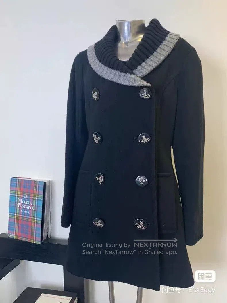 Vivienne Westwood Vivienne Westwood Red Label Color Blocked Collar Black Coa Size M / US 6-8 / IT 42-44 - 5 Thumbnail