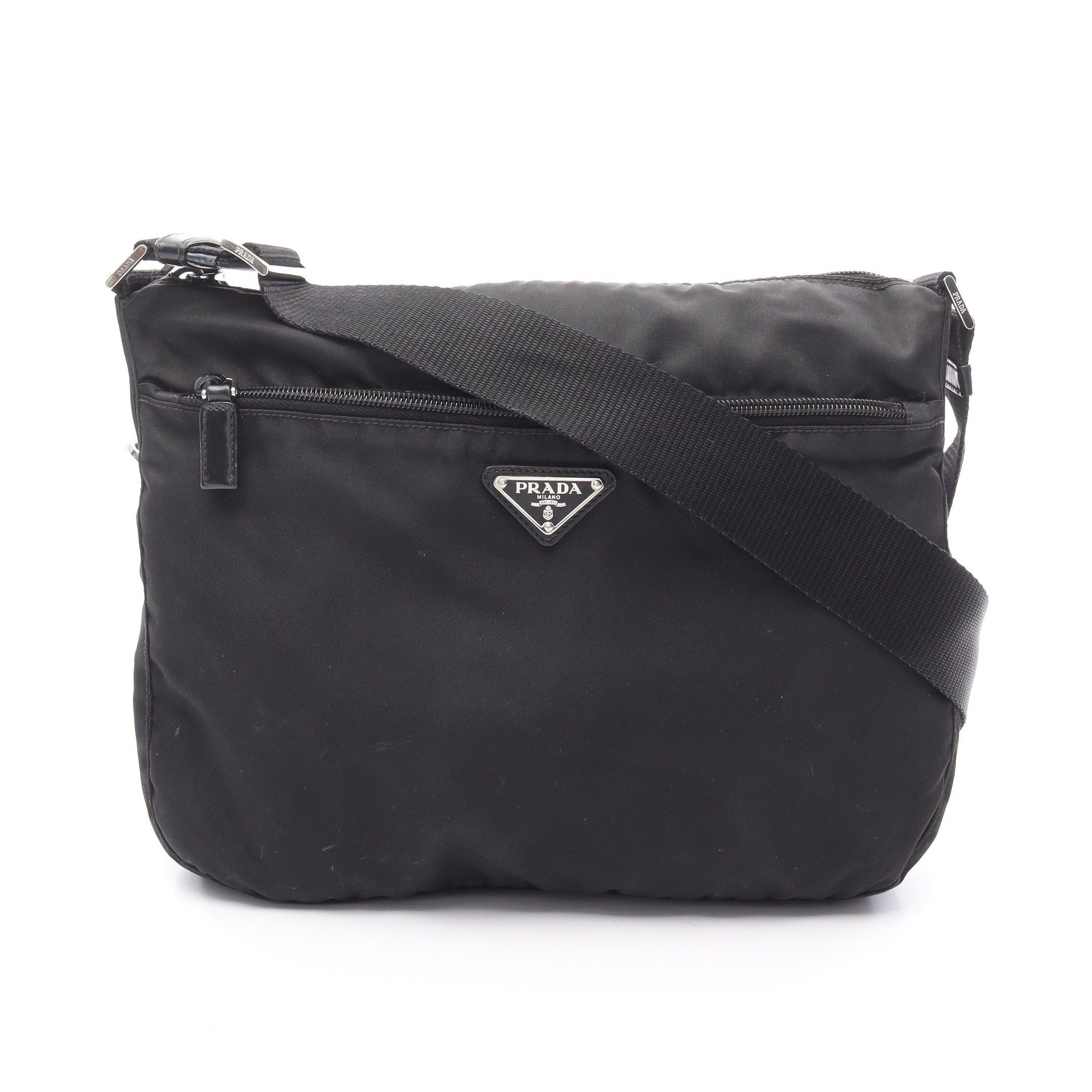 Prada Prada Re-Nylon Shoulder Bag Nylon Leather Black Size ONE SIZE - 1 Thumbnail