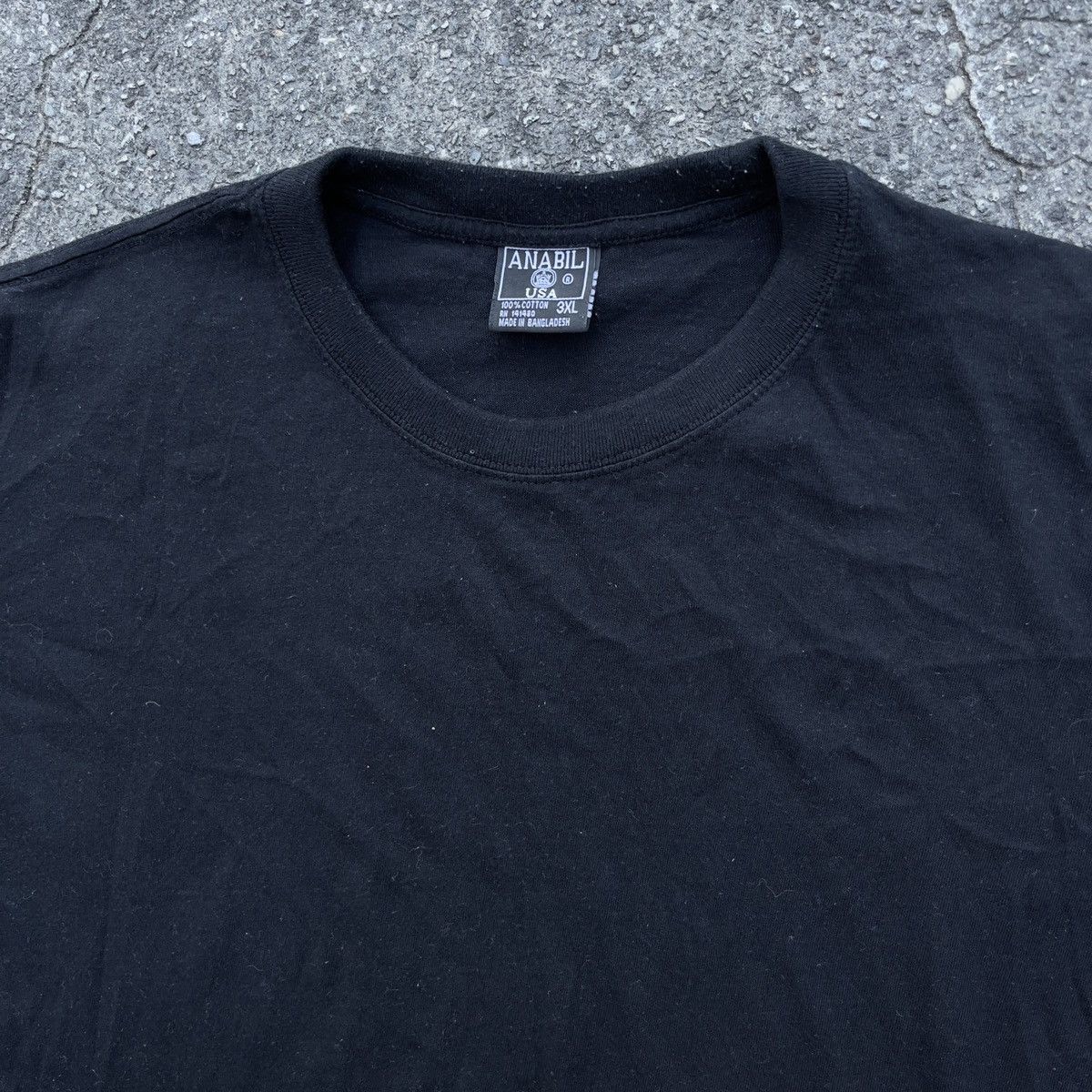 Vintage Vintage Y2K ANABIL Black Blank Shirt Size US XXL / EU 58 / 5 - 2 Thumbnail