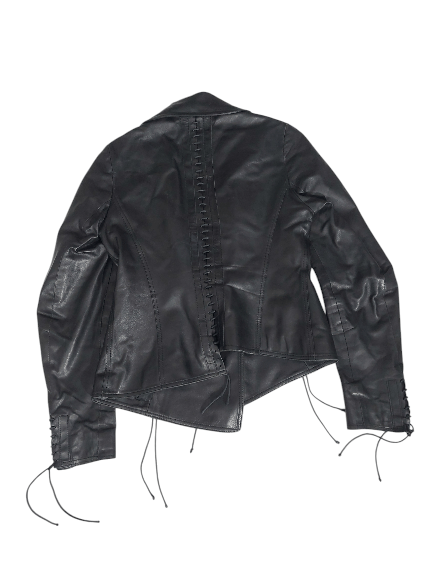 plein sud Archive 2002 Plein Sud laced leather jacket Size M / US 6-8 / IT 42-44 - 2 Thumbnail