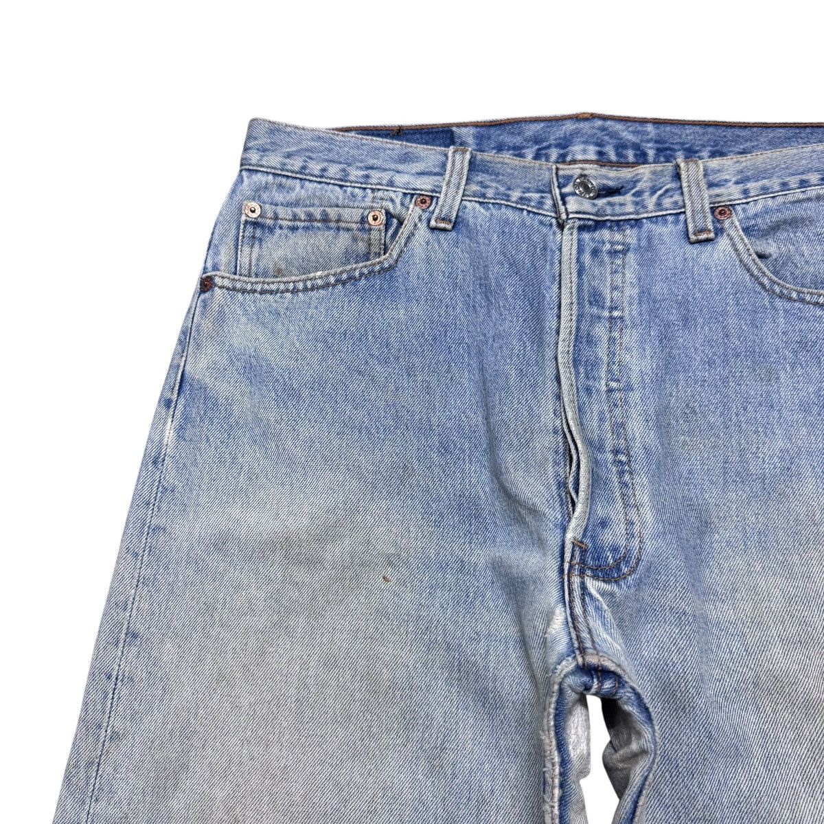 Levi's Vintage Levis 501 Distressed Jeans Grunge Size US 34 / EU 50 - 4 Thumbnail