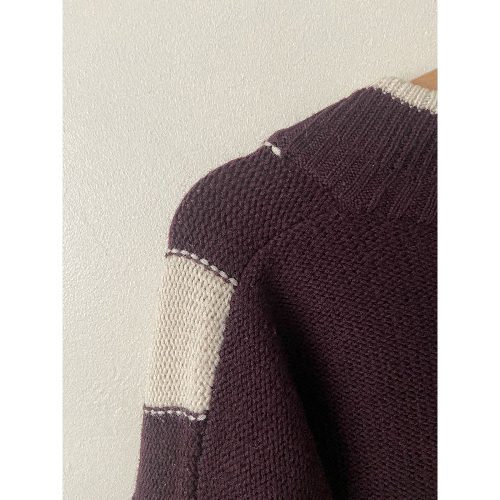 Matsuda Vintage Collegiate Patch Wool Sweater Size US L / EU 52-54 / 3 - 7 Thumbnail