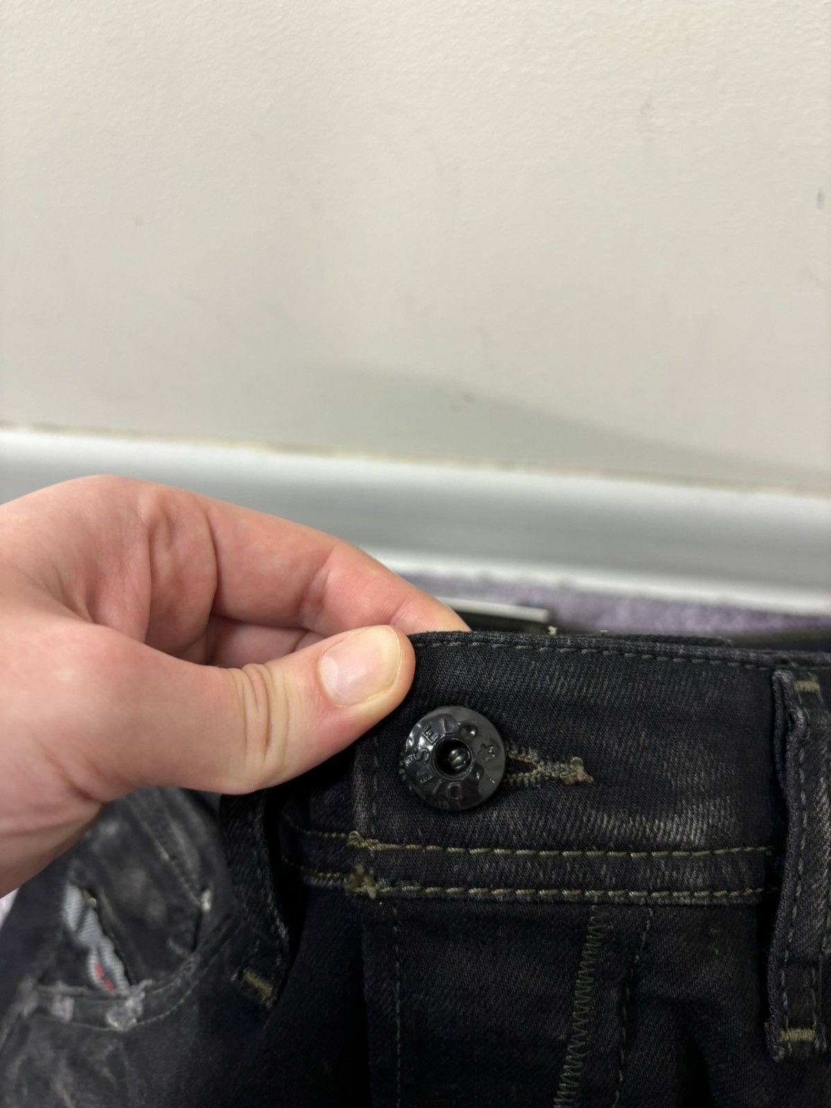 Diesel Diesel Belther NWT Regular Slim Hype Black Denim Jeans Size US 28 / EU 44 - 9 Thumbnail