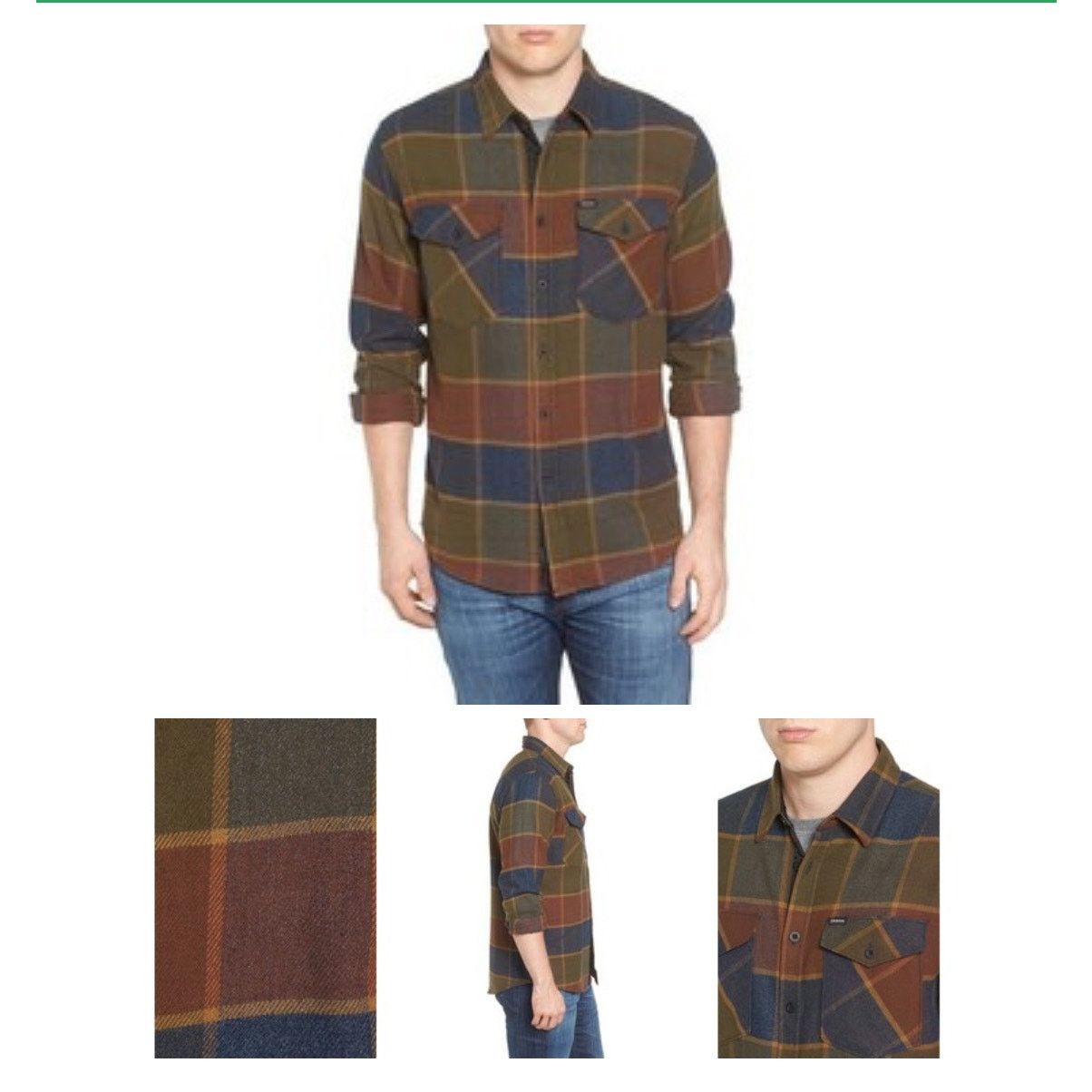 Brixton Brixton Weldon Flannel Shirt button down casual gorpcore Size US S / EU 44-46 / 1 - 1 Thumbnail