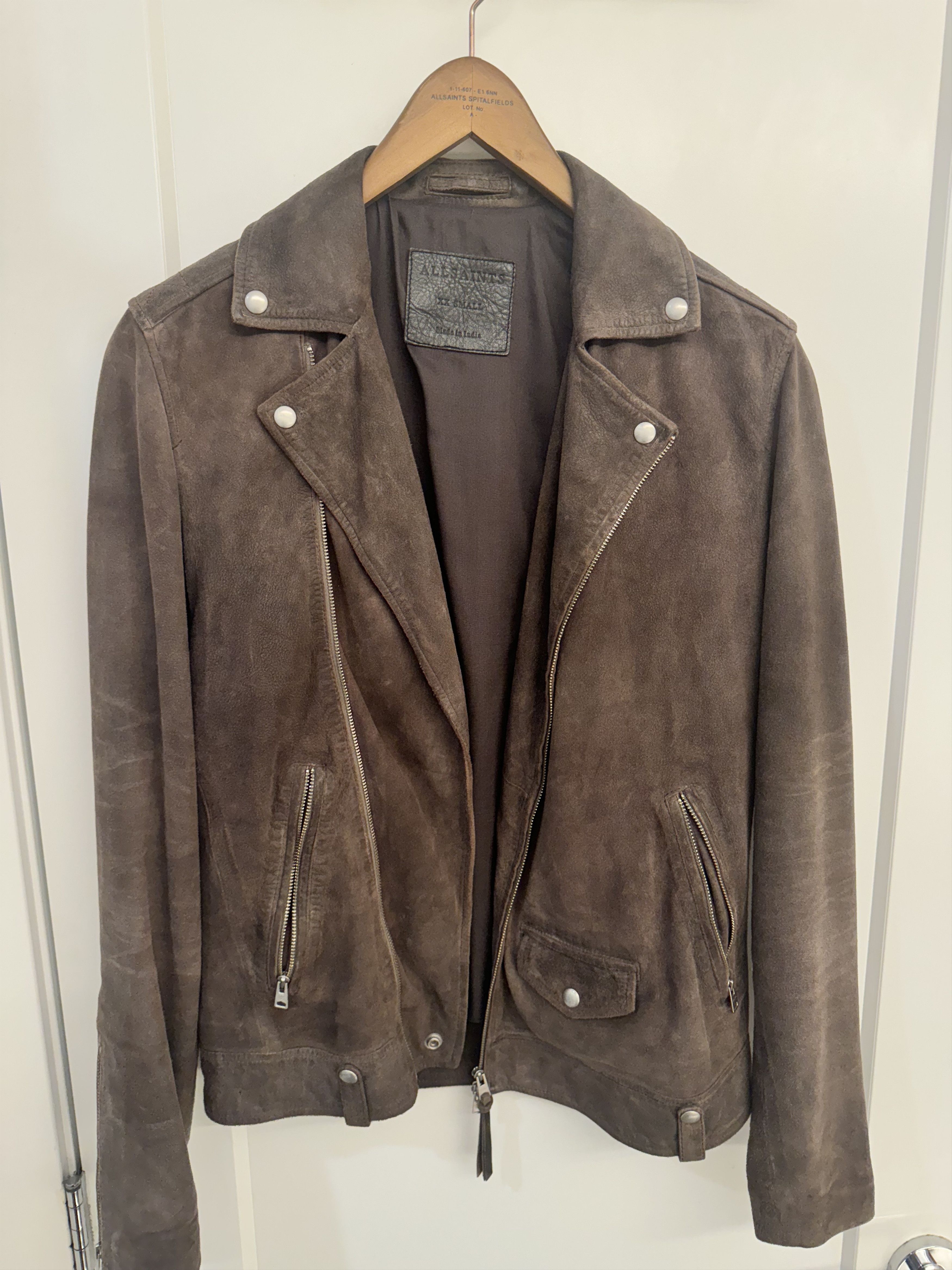 Allsaints Mower Leather Bomber Jacket Grailed