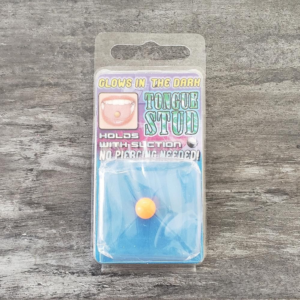 Designer Orange GITD Complimentary Tongue Stud Size ONE SIZE - 1 Preview