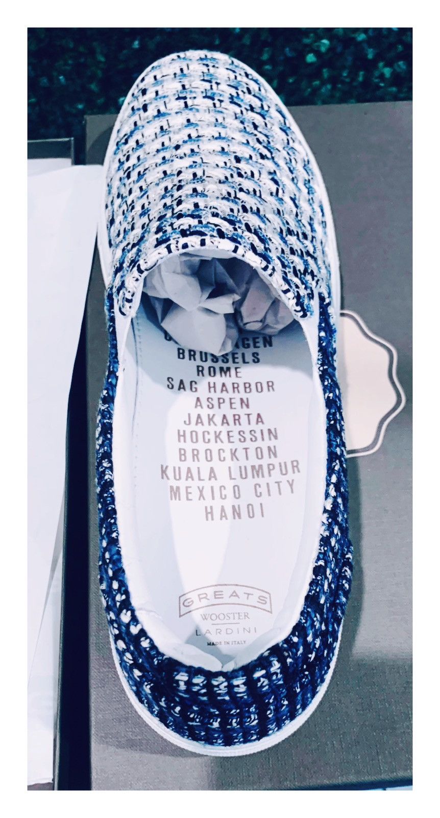 Greats New Greats Wooster x Lardini Slip-On Sneaker White/Blue Sz13 Size US 13 / EU 46 - 11 Thumbnail