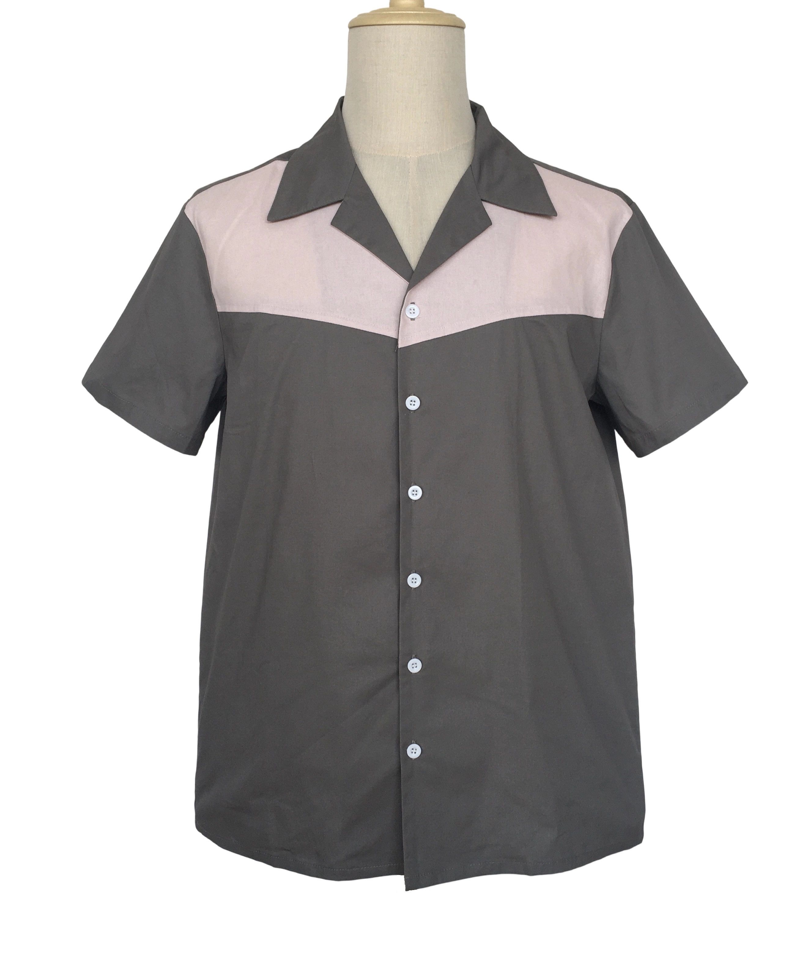 Other Gray&Pink Two-Tone Contrast Color Fashion Shirts For Men Size US M / EU 48-50 / 2 - 1 Thumbnail