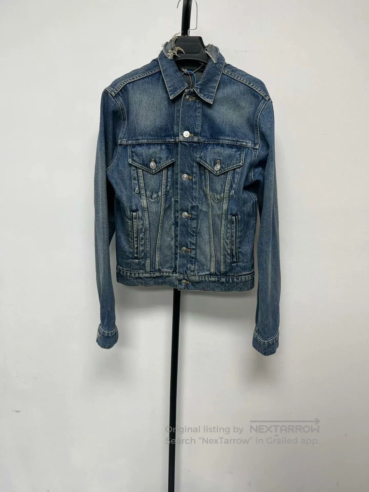 Balenciaga Balenciaga 2017 Distressed Coke Denim Jacket. Size US S / EU 44-46 / 1 - 2 Thumbnail