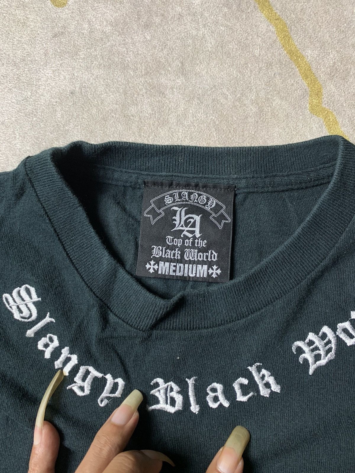 Beauty Beast × Japanese Brand × Vintage Slangy Black World longsleeve Size US M / EU 48-50 / 2 - 5 Thumbnail