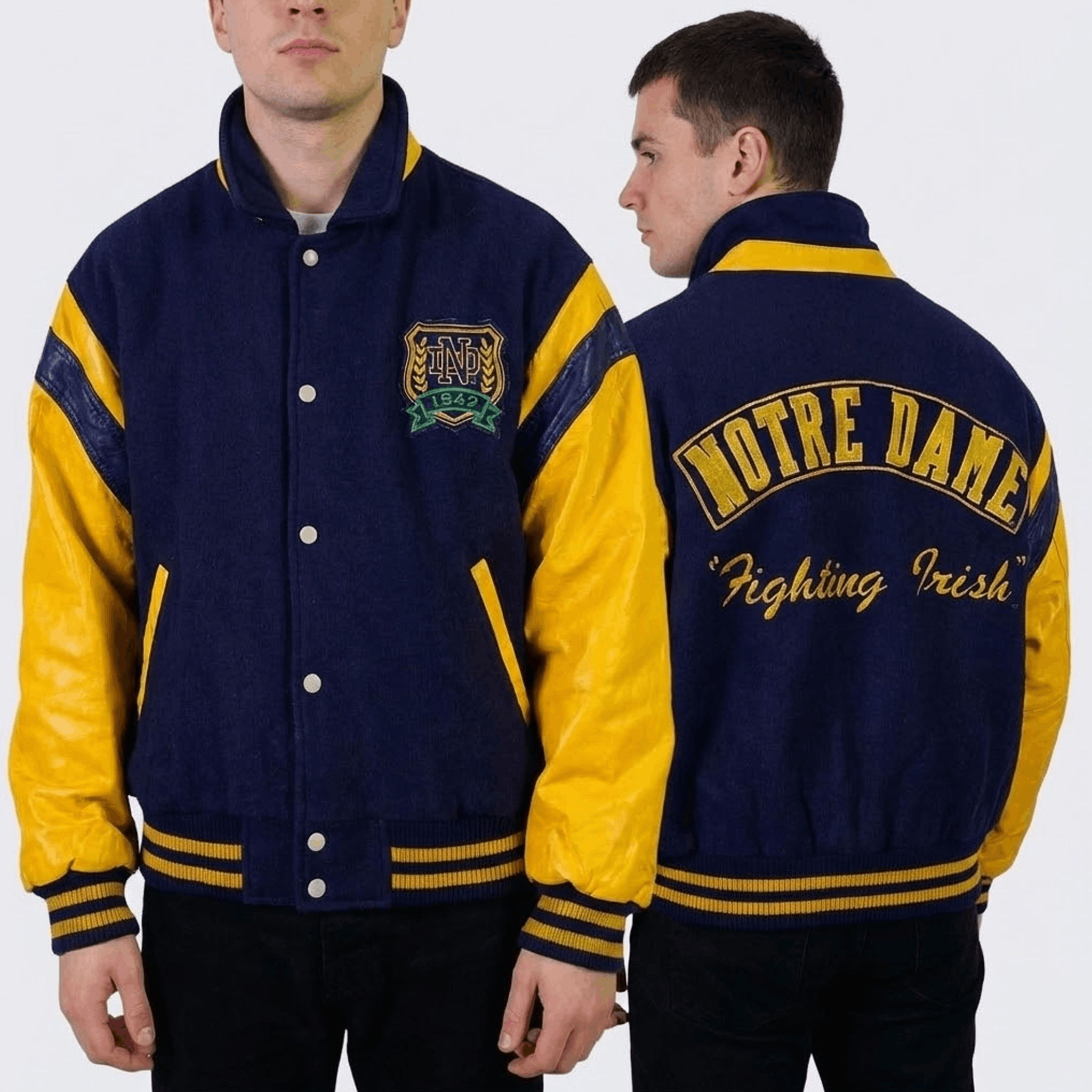 Cooper Notre Dame Fighting Irish Vintage 90s College Varsity Jacket Size US XL / EU 56 / 4 - 3 Thumbnail