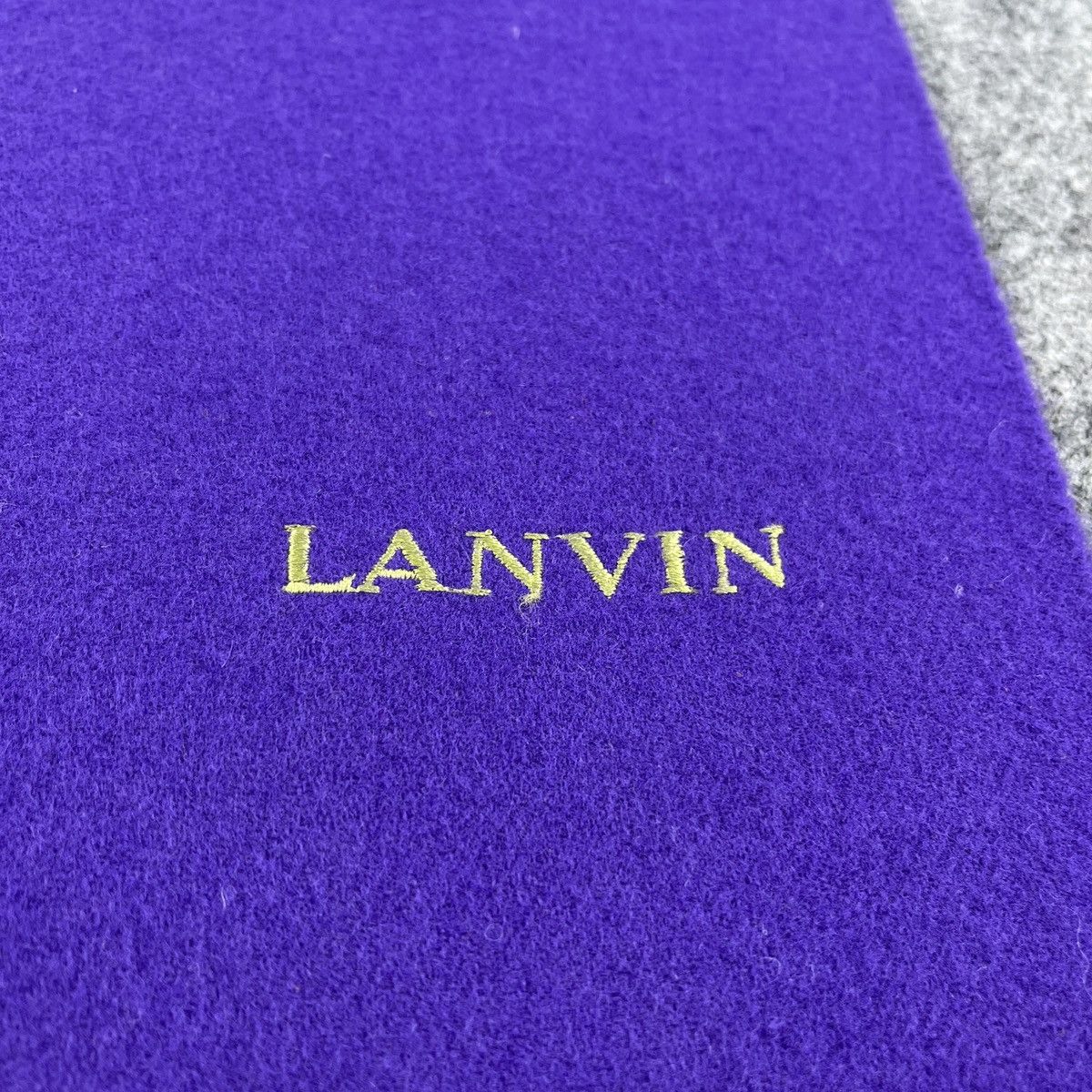 Lanvin Vintage Purple Lanvin Scarf / Muffler / Neckwear T1186 Size ONE SIZE - 10 Thumbnail