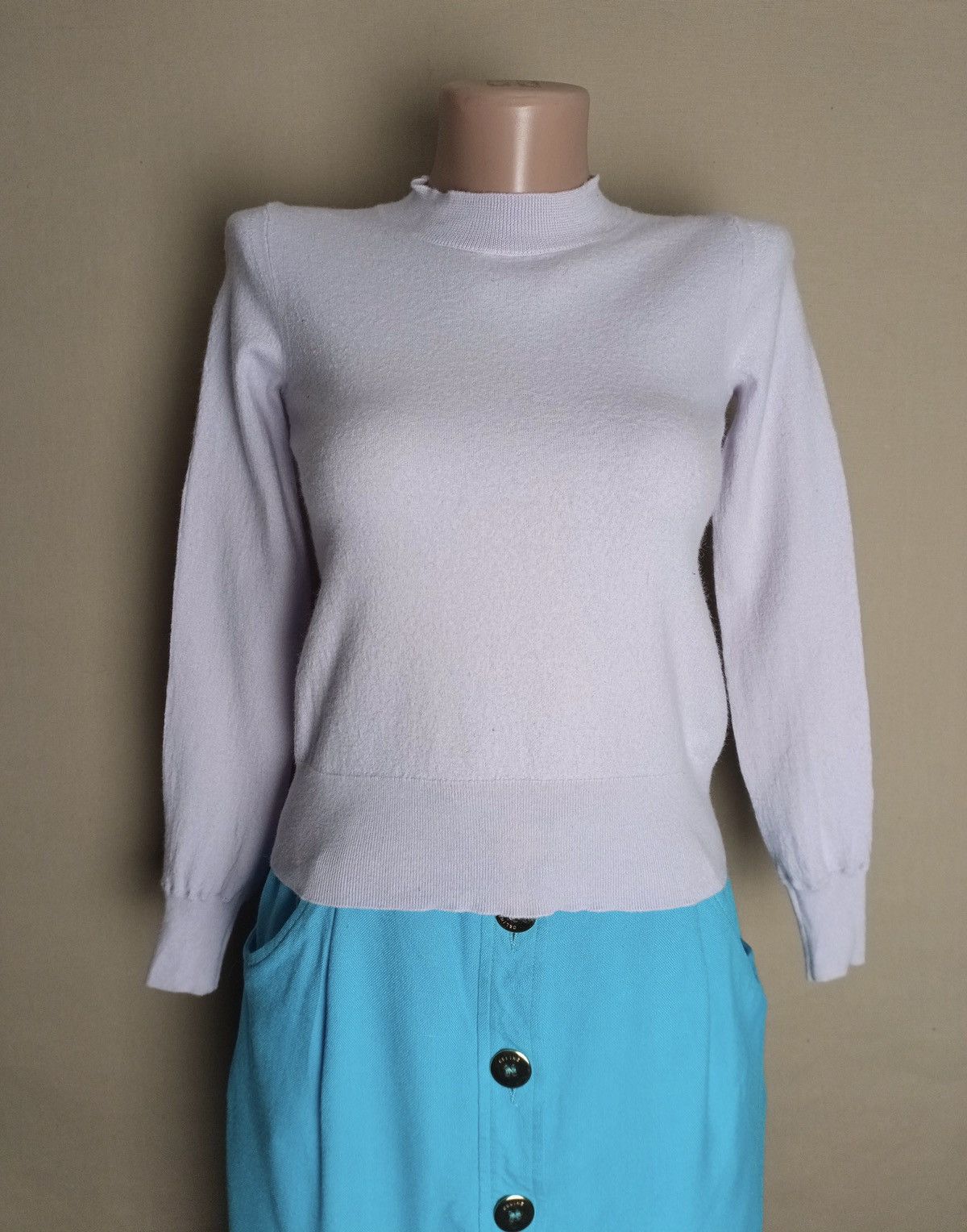 Burberry BURBERRY Merino Wool Light Purple Sweater XS Size XS / US 0-2 / IT 36-38 - 1 Thumbnail