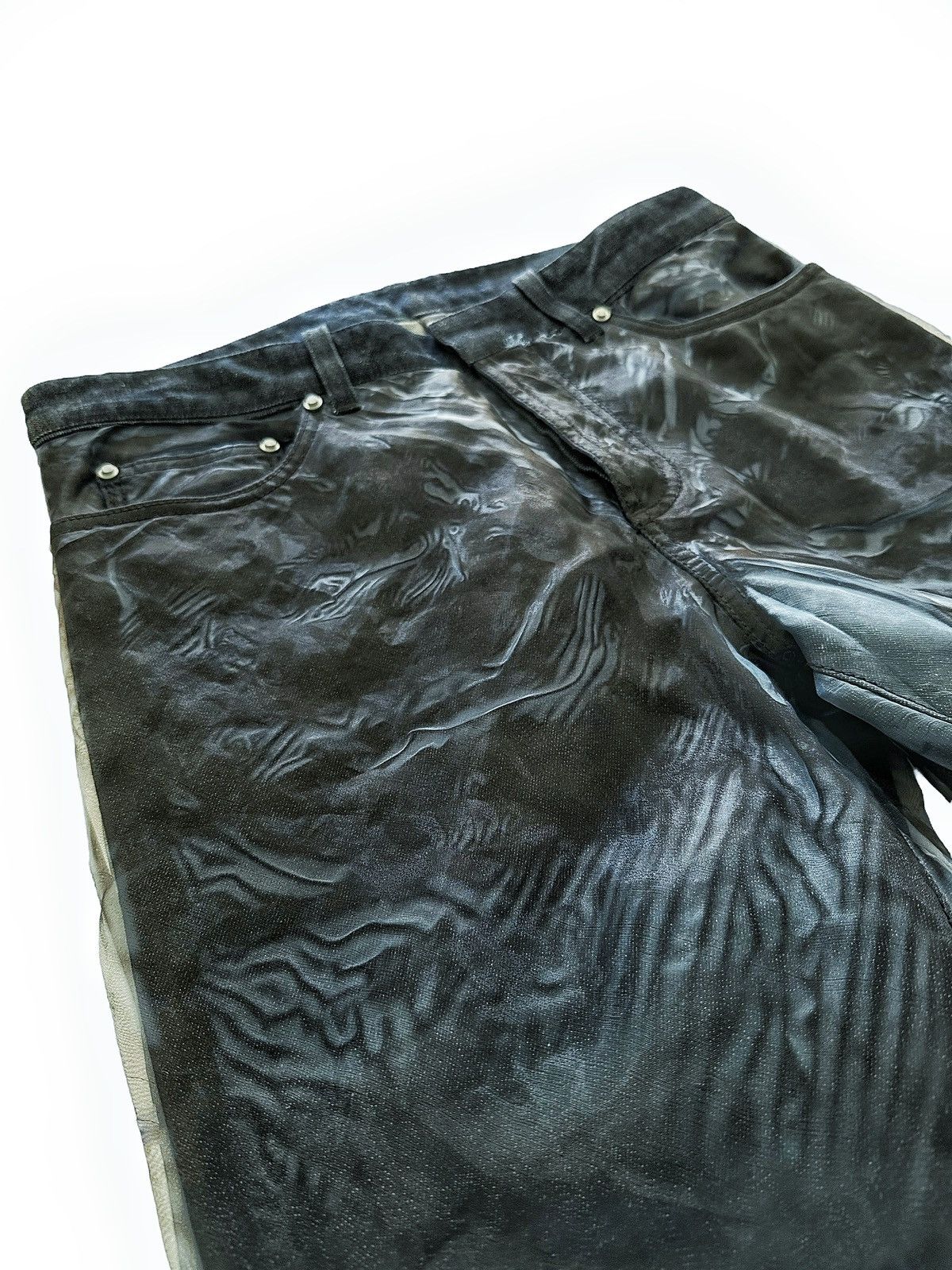 Balenciaga GRAIL 2012 Nicolas Ghesquiere Tulle Layer Denim Size US 30 / EU 46 - 2 Thumbnail