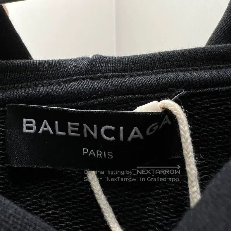 Balenciaga Balenciaga Slogan Letter Hooded Sweatshirt Size US M / EU 48-50 / 2 - 3 Thumbnail