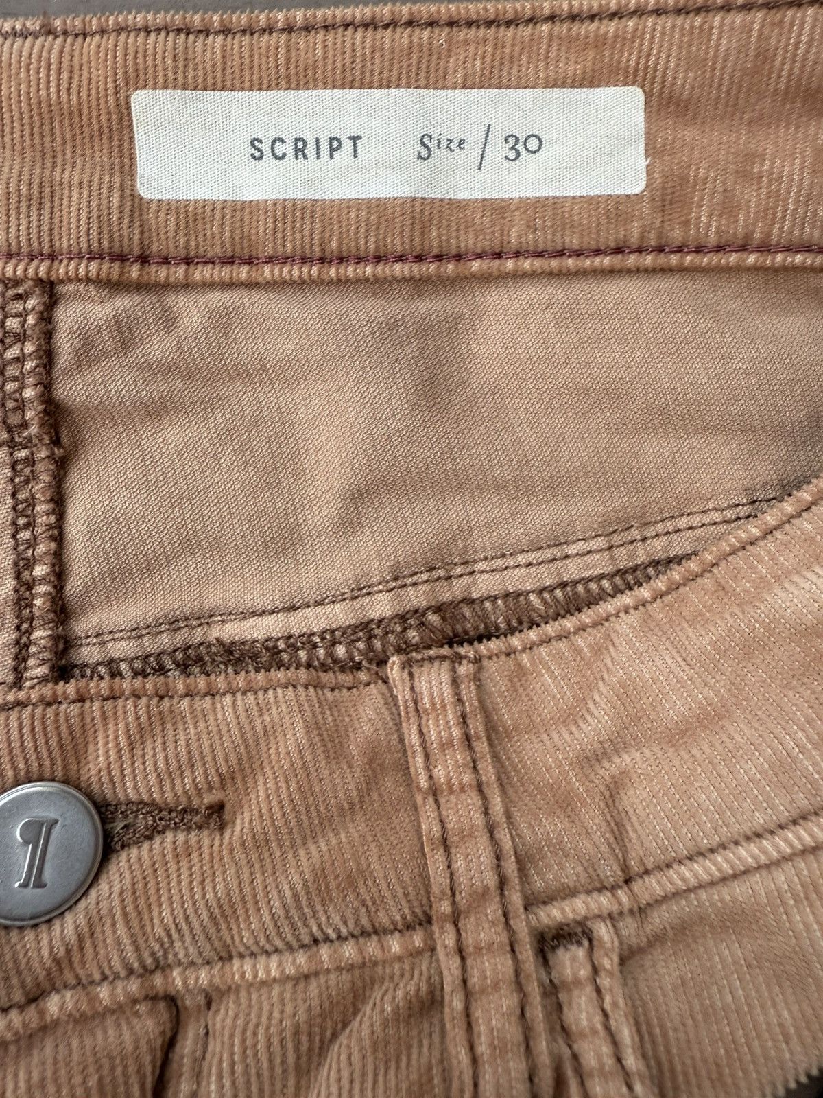 Anthropologie Pilcro Letterpress Anthropologie Script Corduroy Pants Tan Size 30" / US 8 / IT 44 - 8 Thumbnail