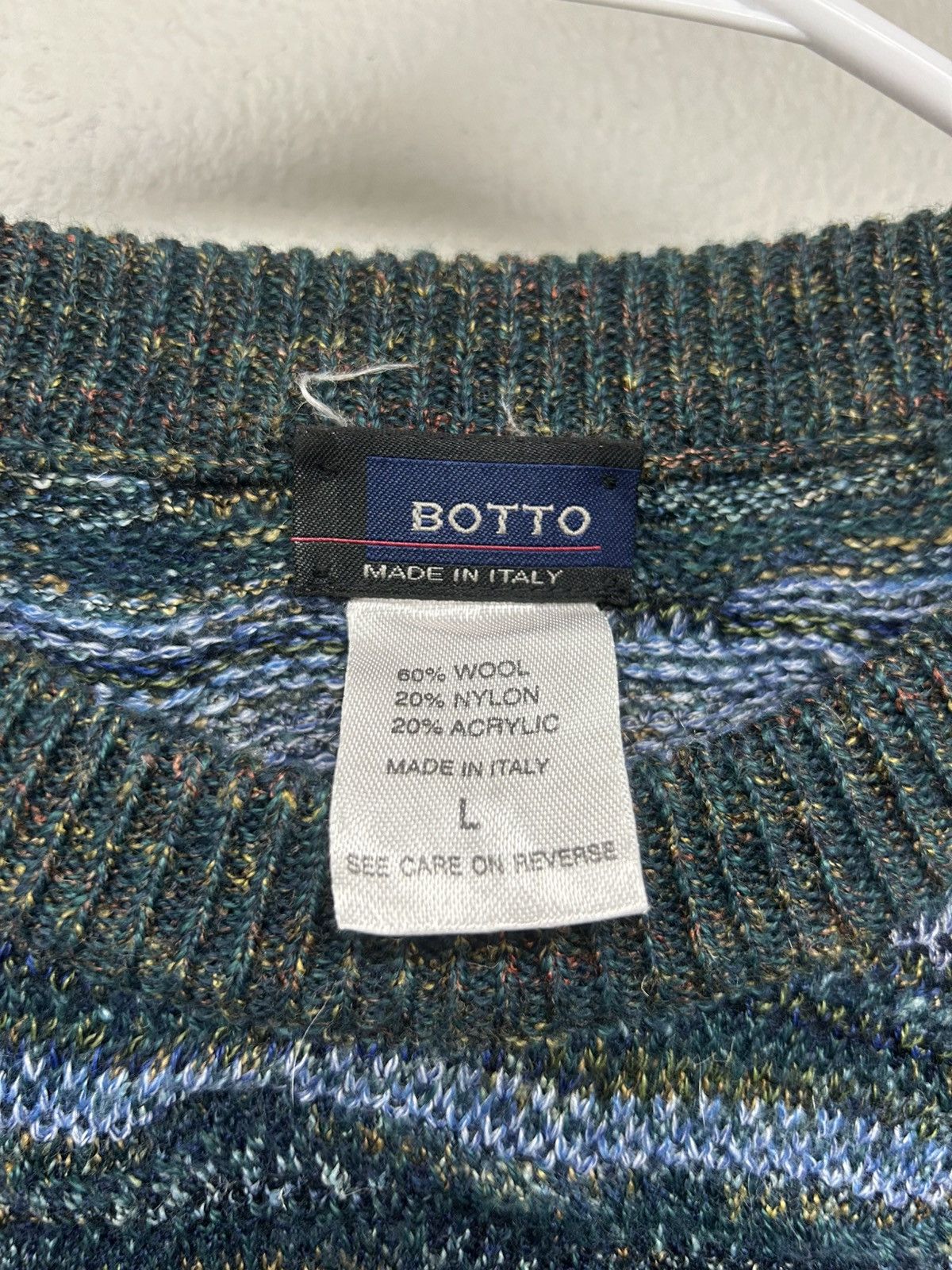 Coogi Vintage Botto Coogi Style Knit Sweater Blue Size US L / EU 52-54 / 3 - 5 Thumbnail