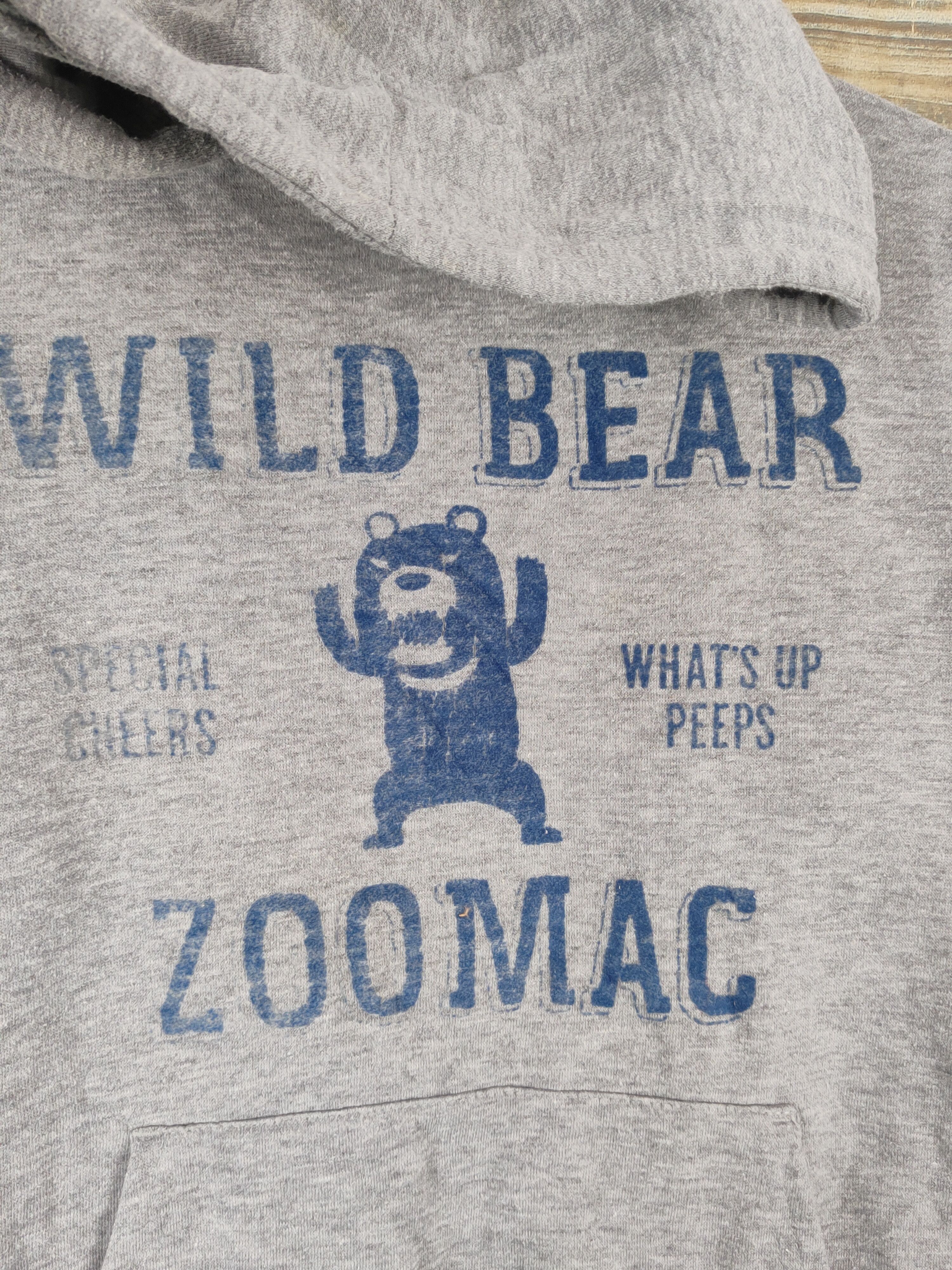 Japanese Brand × Vintage ZooMac Gray Hoodie Sweatshirts #W1138 Size US S / EU 44-46 / 1 - 3 Thumbnail