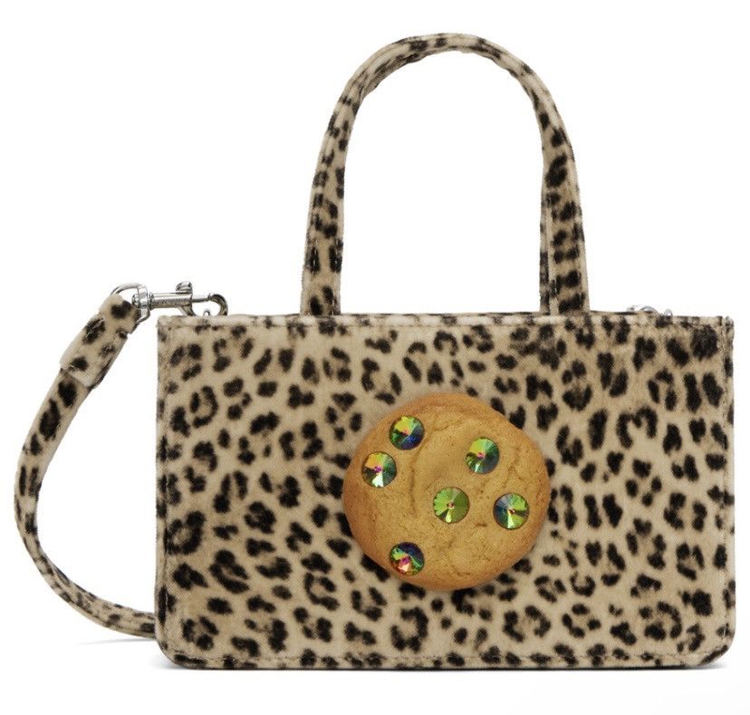 Puppets and Puppets PUPPETS AND PUPPETS Small Jeweled Cookie Bag Leopard Size ONE SIZE - 1 Thumbnail